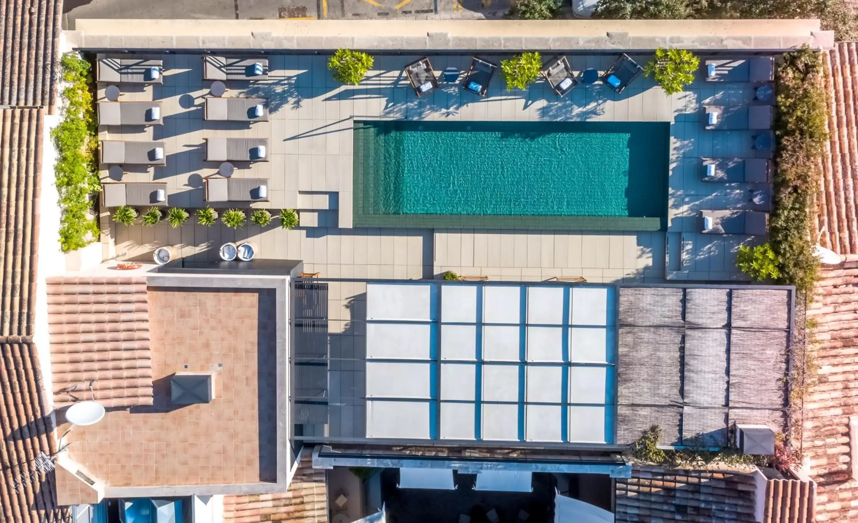 Bird's eye view, Floor Plan in Sant Francesc Hotel Singular