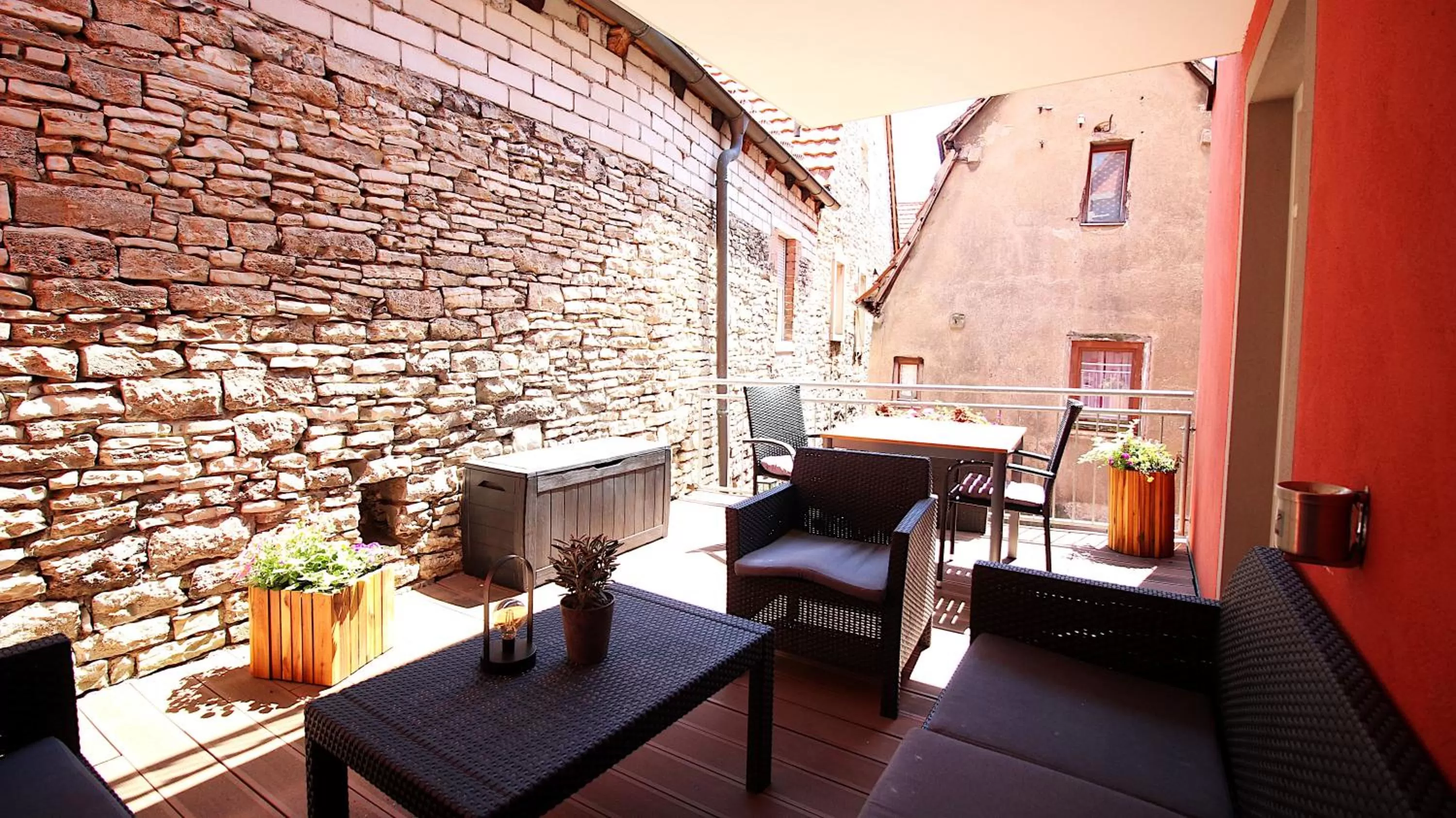 Balcony/Terrace in Aparthotel Alte Schmiede Dettelbach