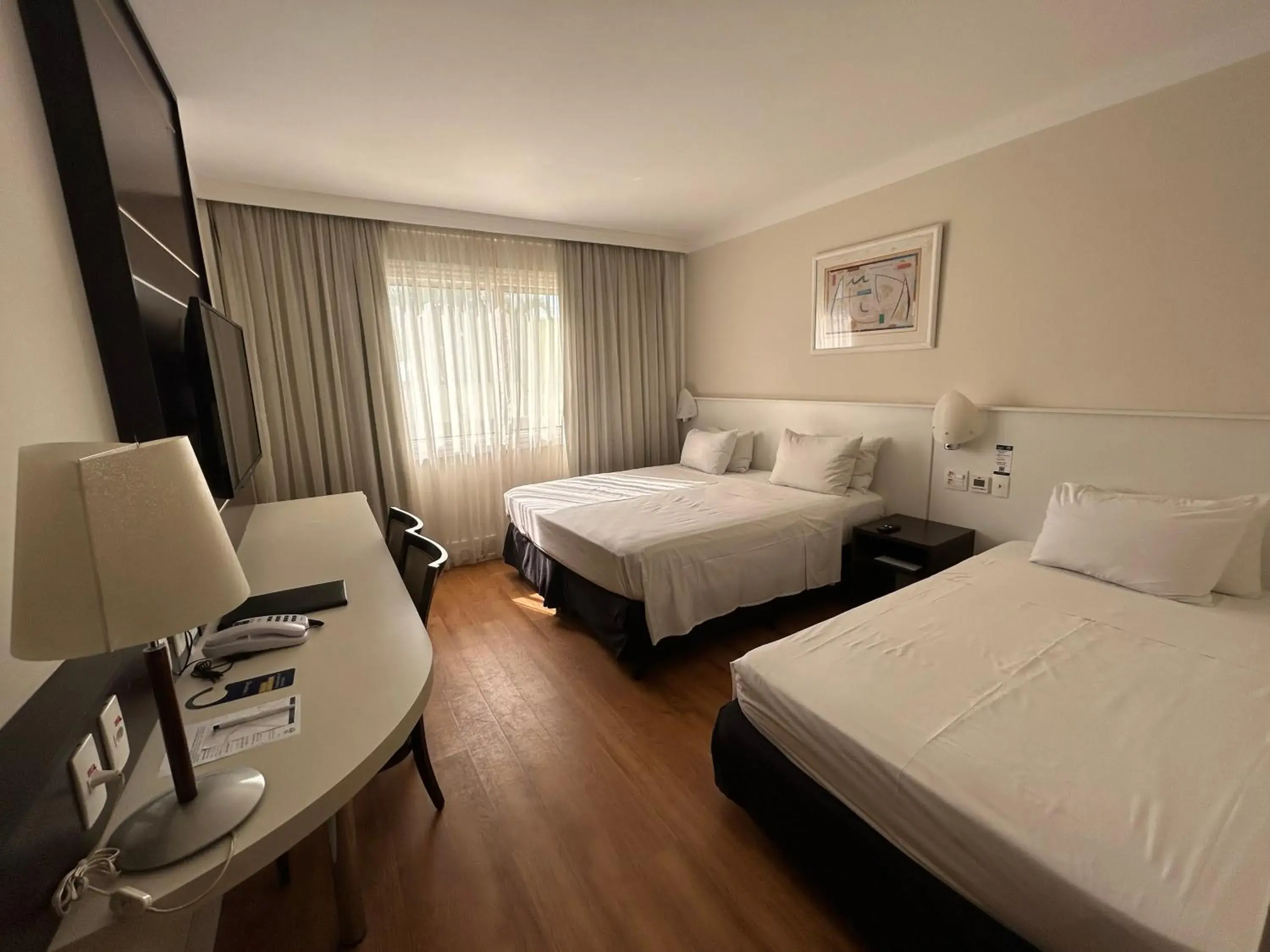 Bed in Hotel Premium Campinas
