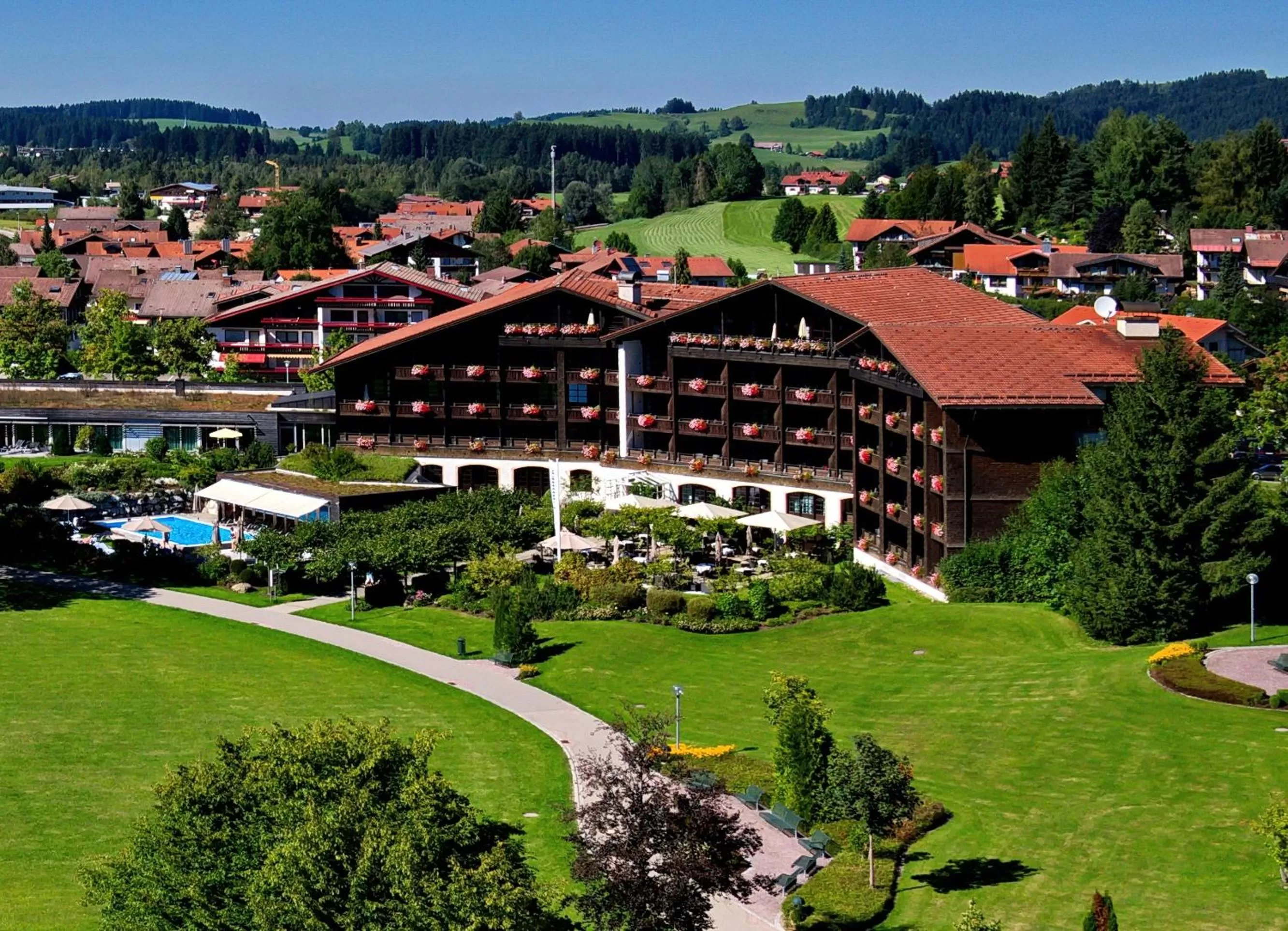 Bird's eye view in Parkhotel Oberstaufen