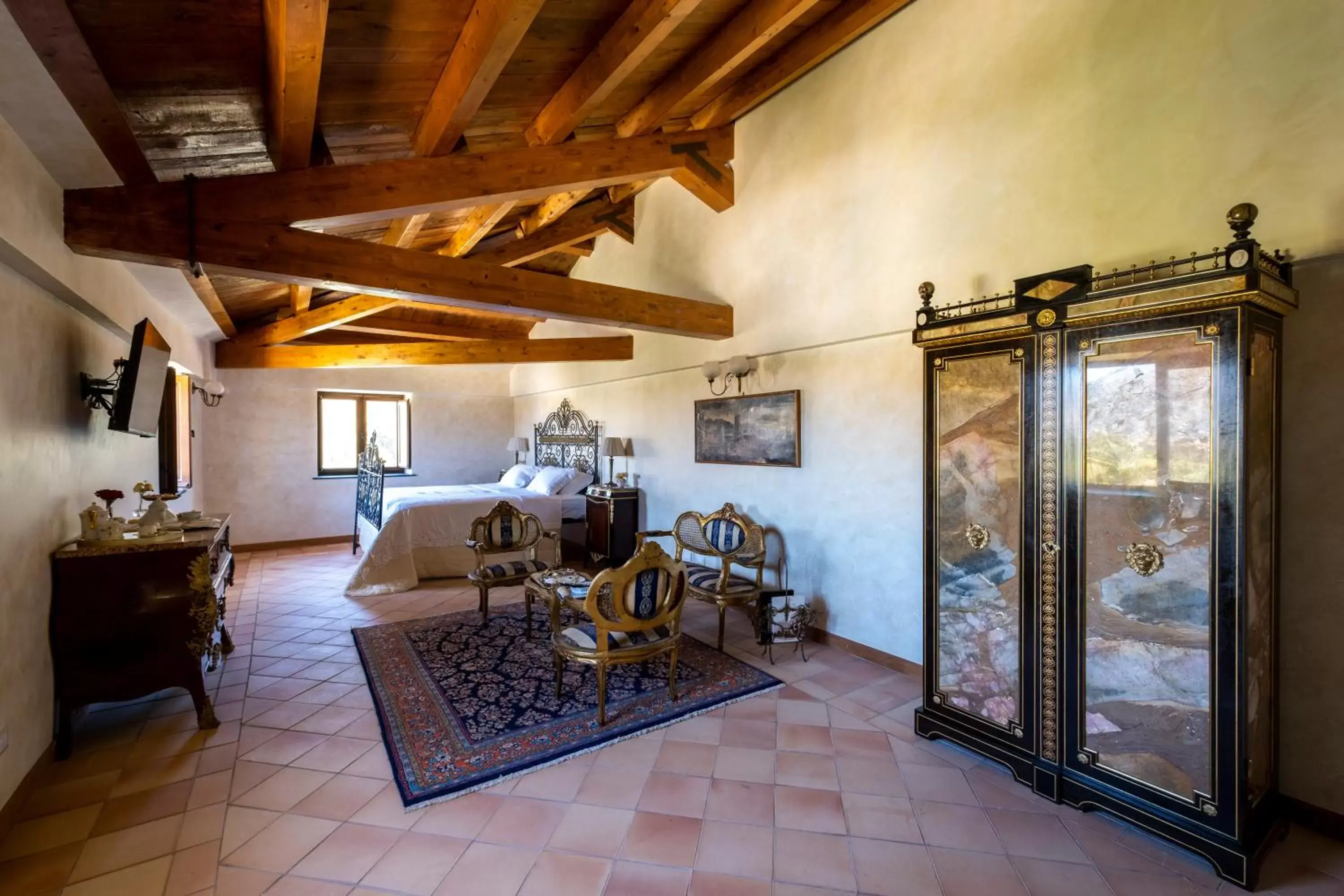 Decorative detail, Seating Area in Villa del Gattopardo