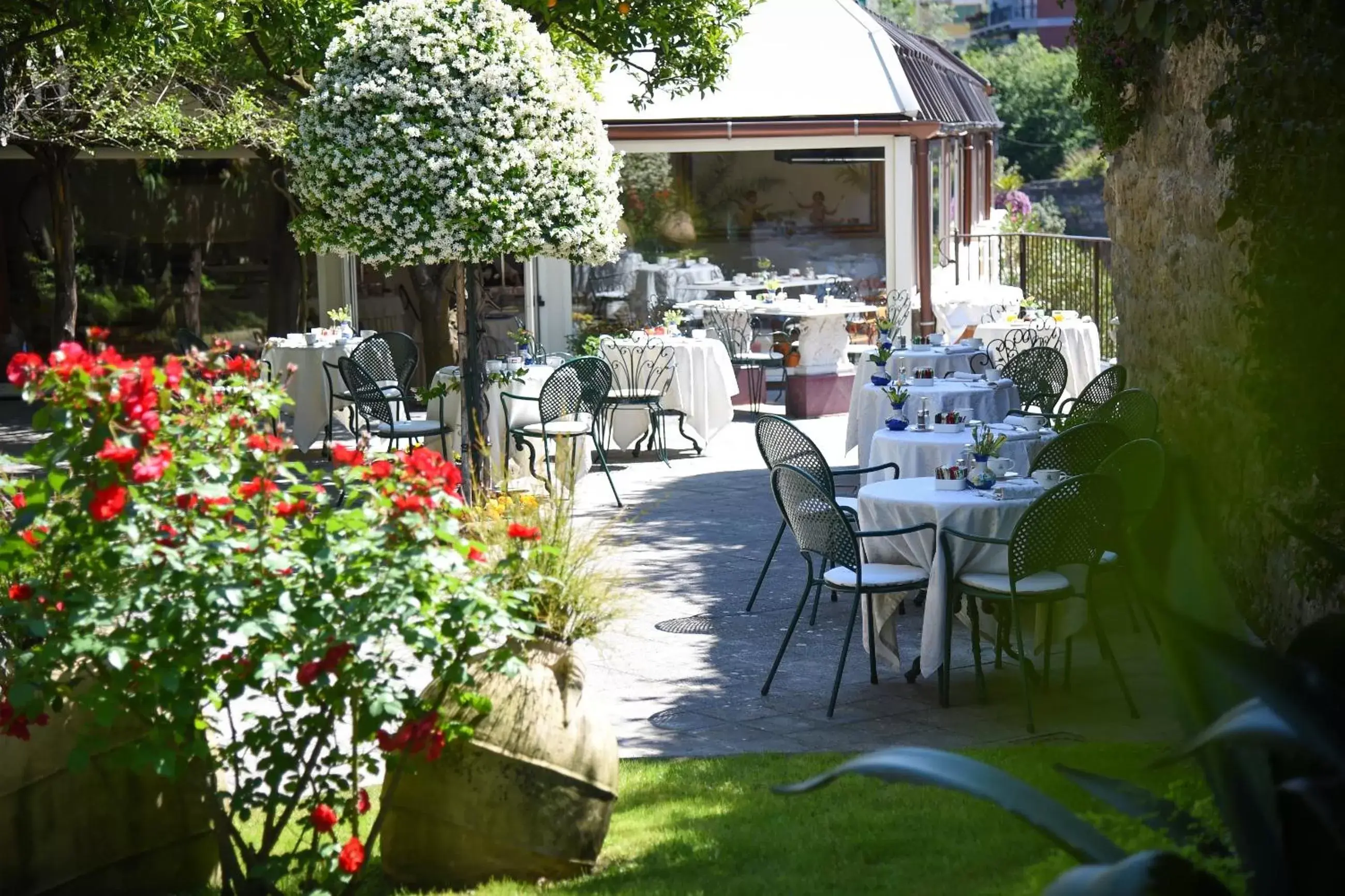 Garden, Restaurant/Places to Eat in Hotel Antiche Mura