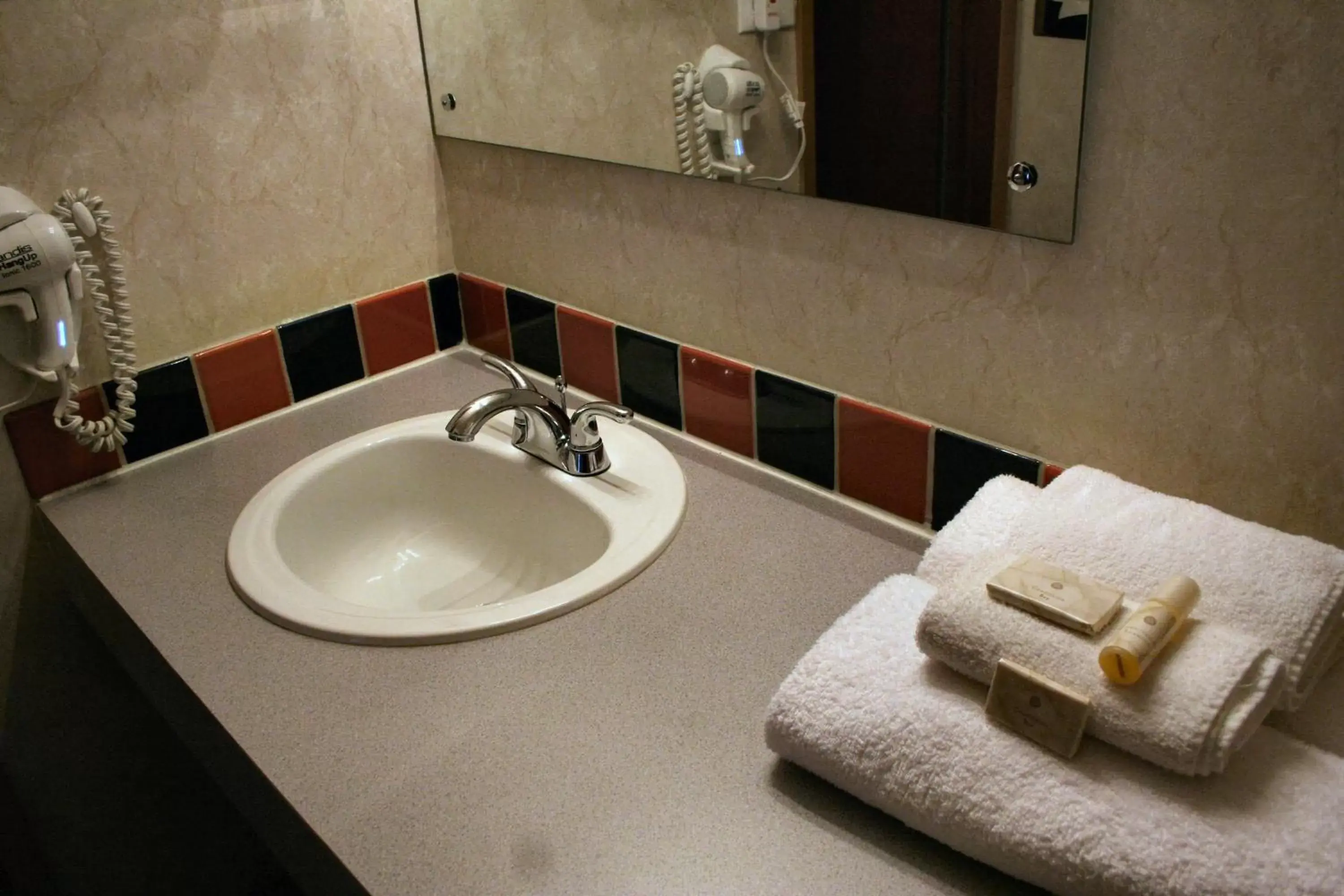 Bathroom in Caboose Motel