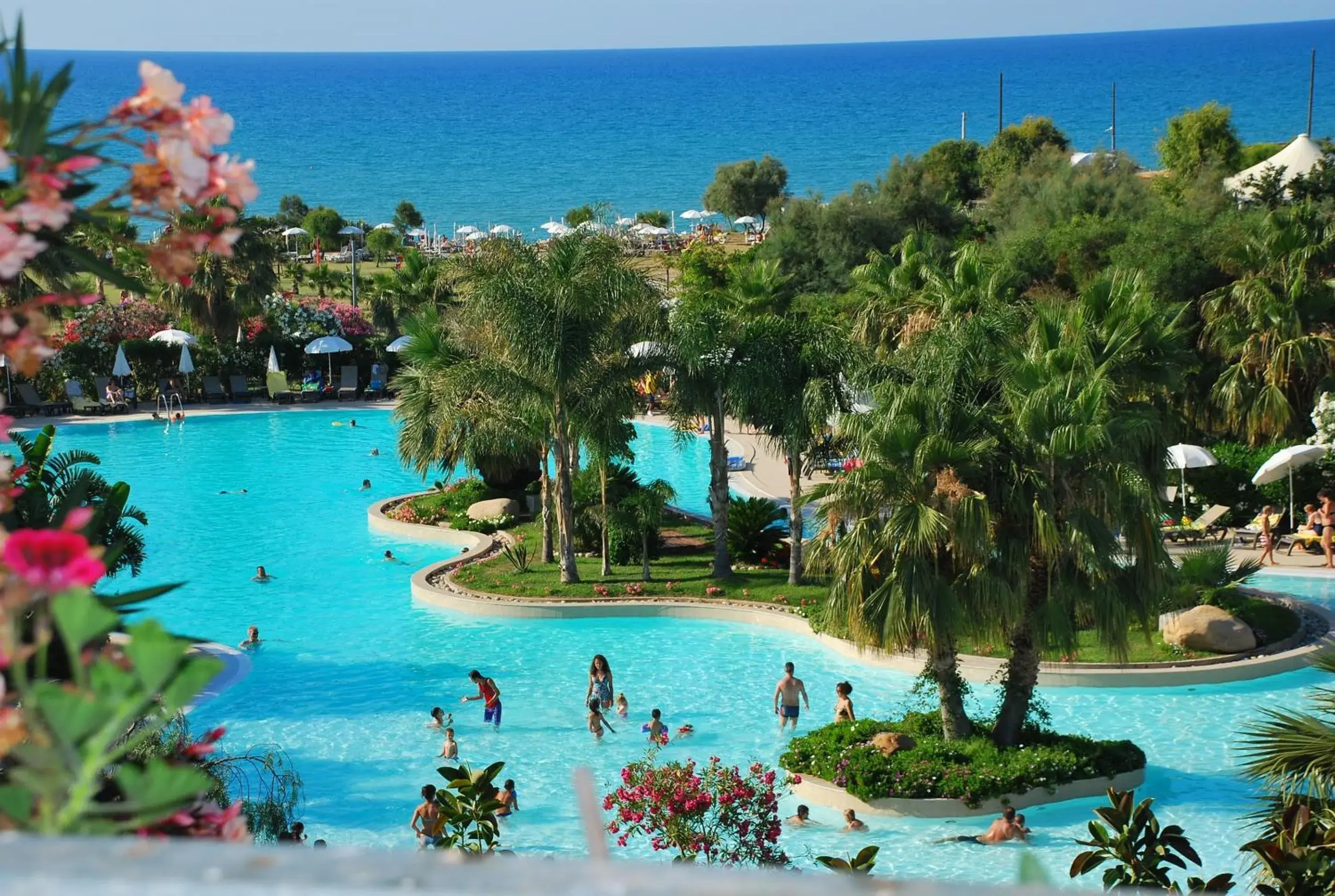 People, Pool View in Acacia Resort Parco Dei Leoni