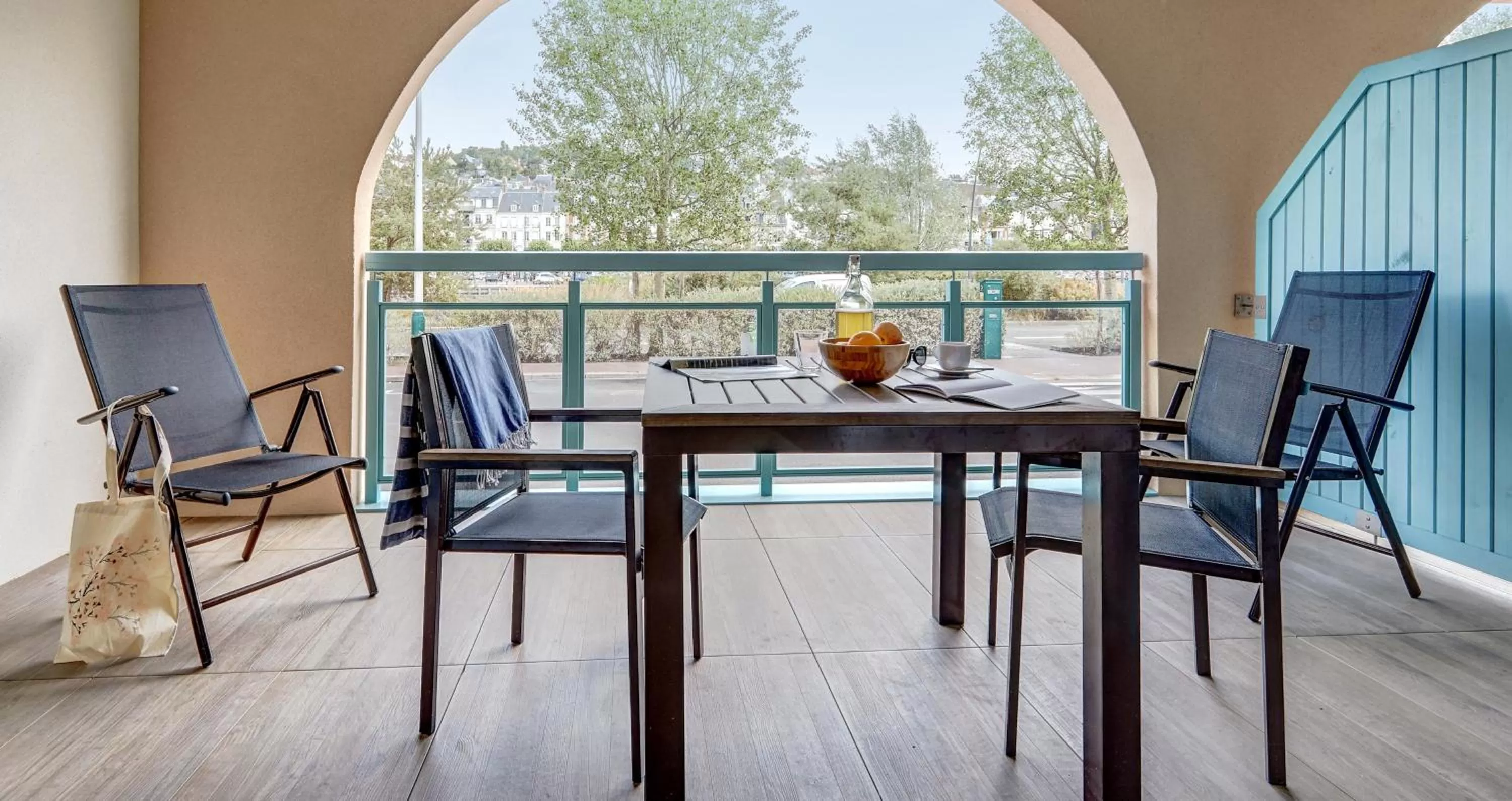 Patio in Résidence Pierre & Vacances Premium Presqu'Ile de la Touques