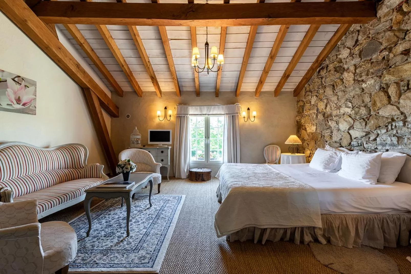 Bedroom, Bed in Domaine de Bassilour
