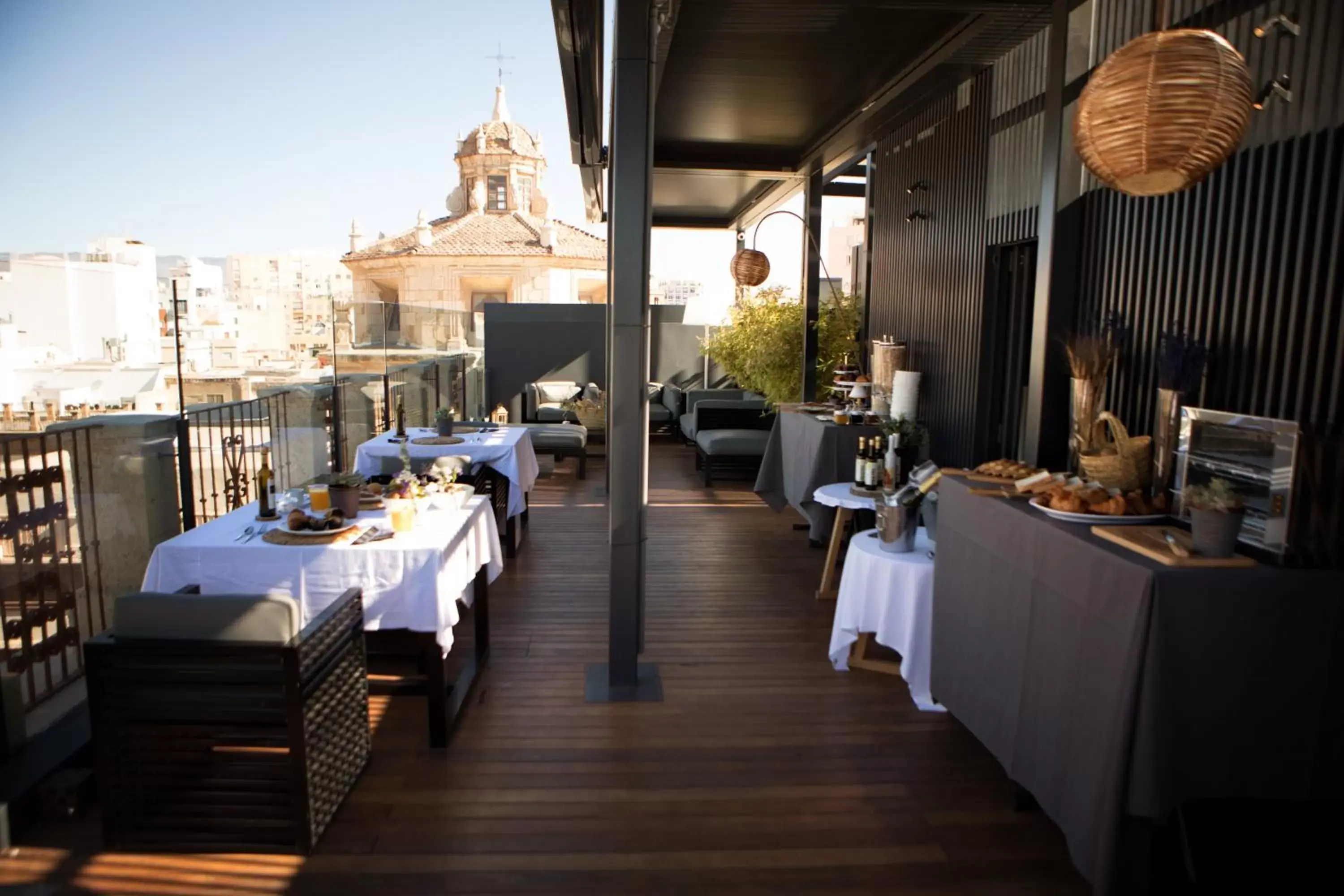 Balcony/Terrace, Restaurant/Places to Eat in Aire Hotel & Ancient Baths