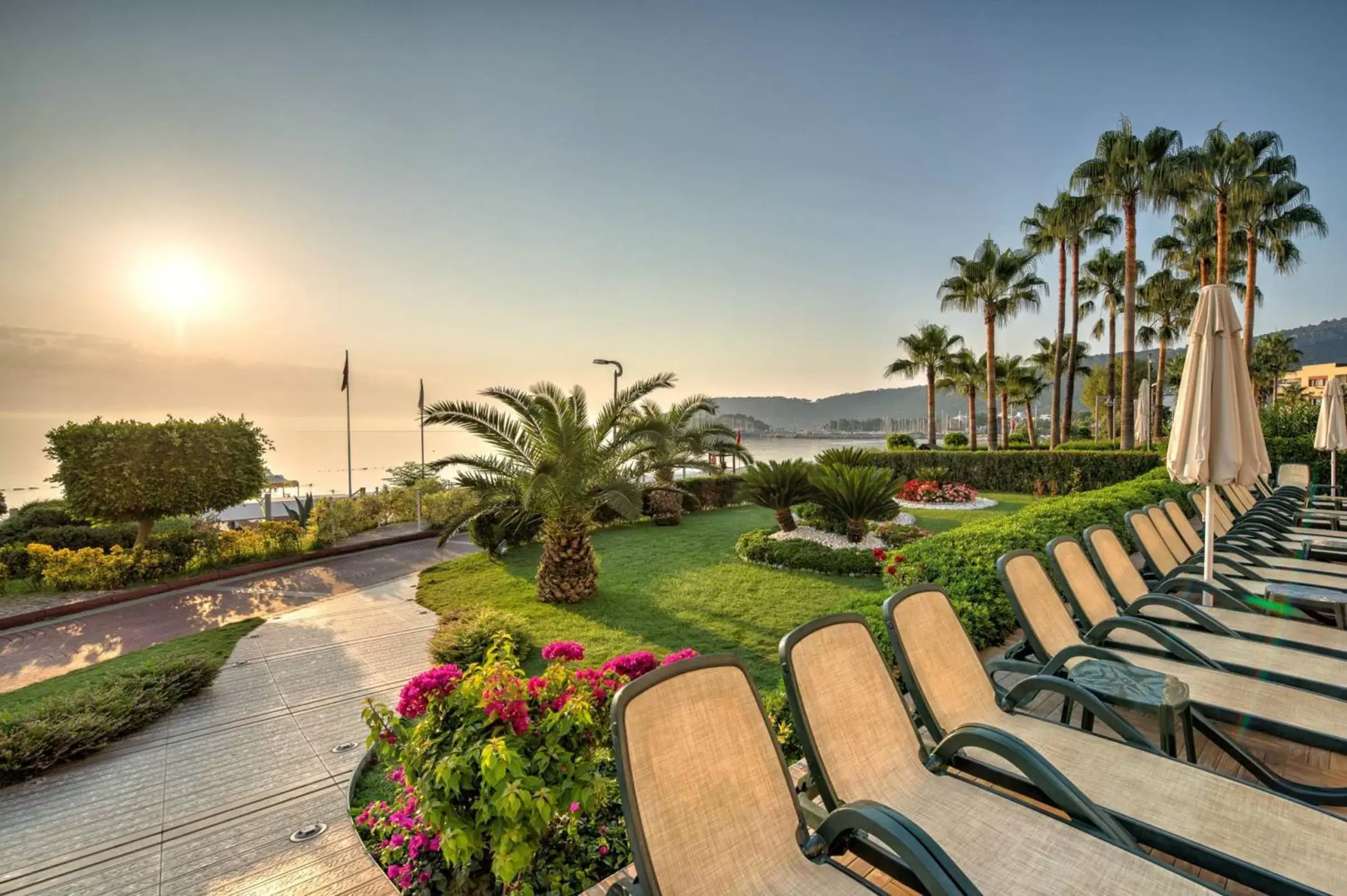 Patio, Swimming Pool in Golden Lotus Hotel