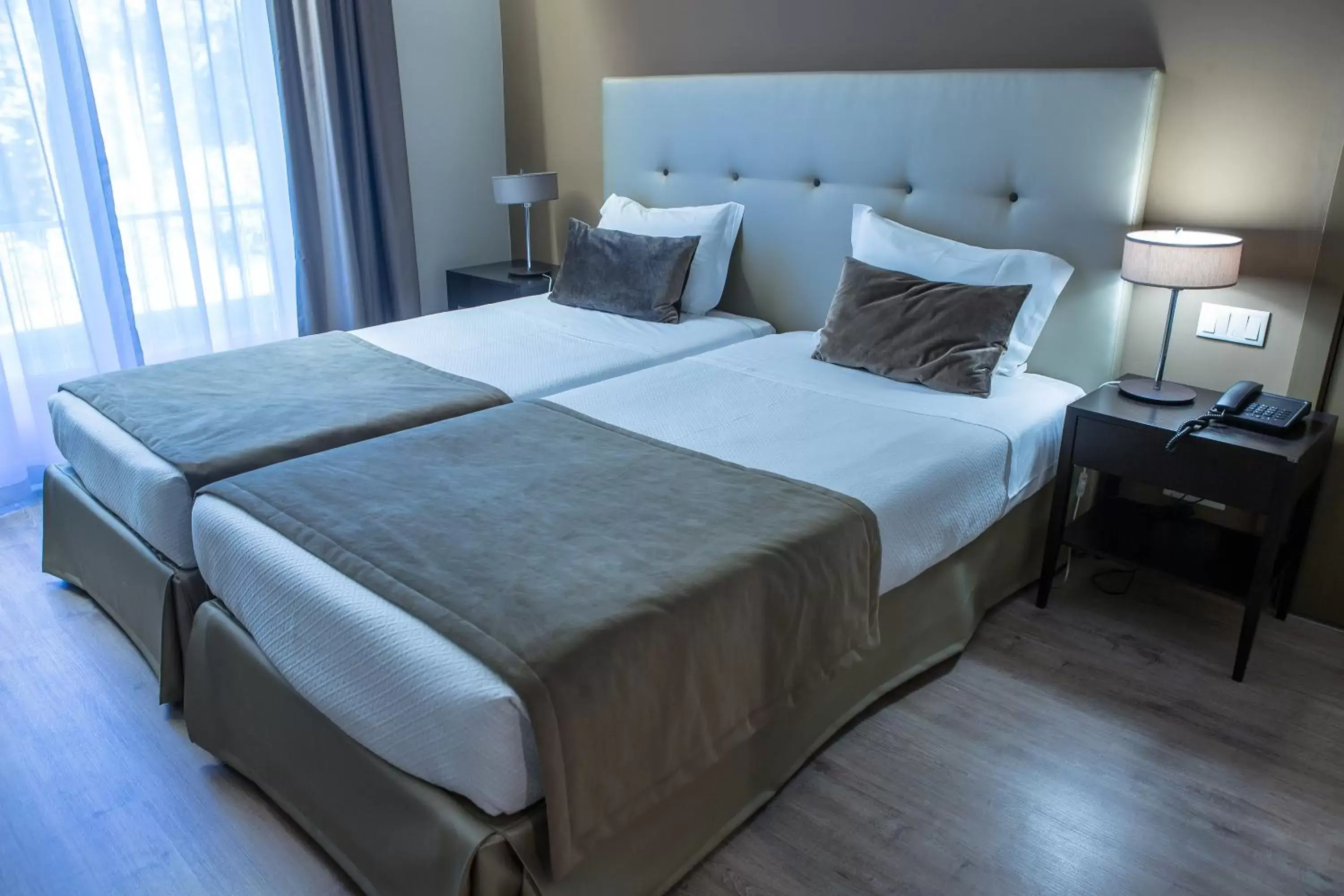 Bed in Hotel Grao Vasco