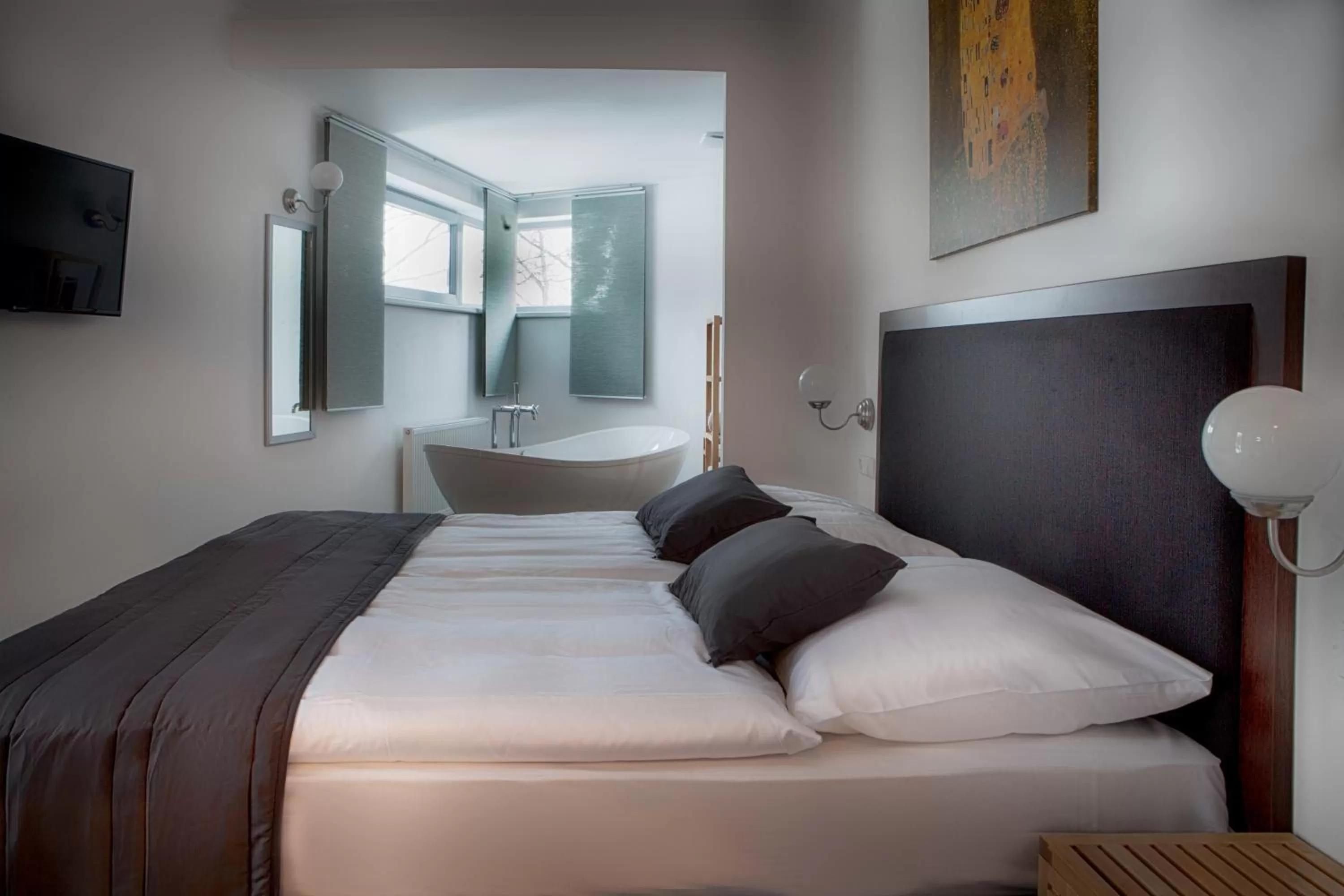 Bedroom, Bed in Hotel Koruna