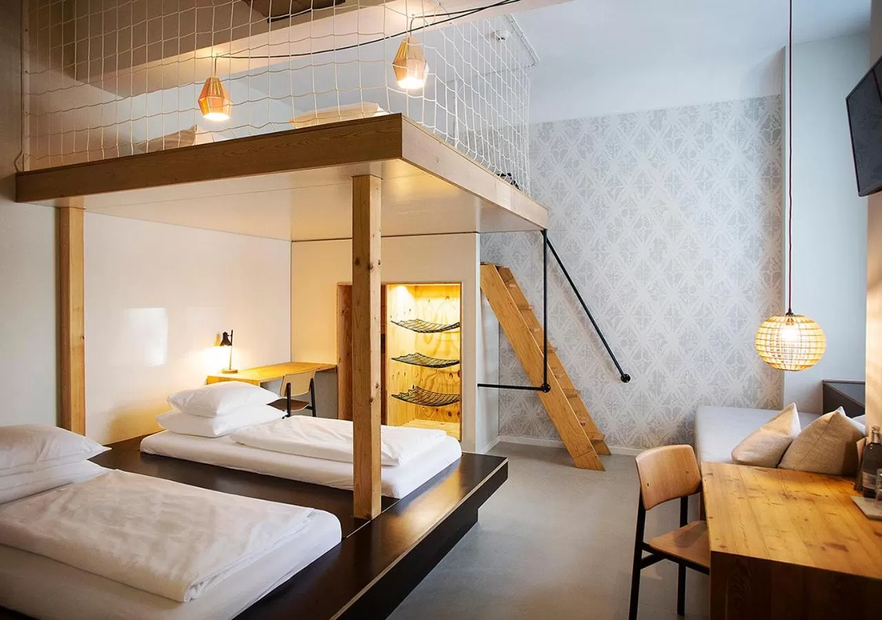 Bed in Michelberger Hotel