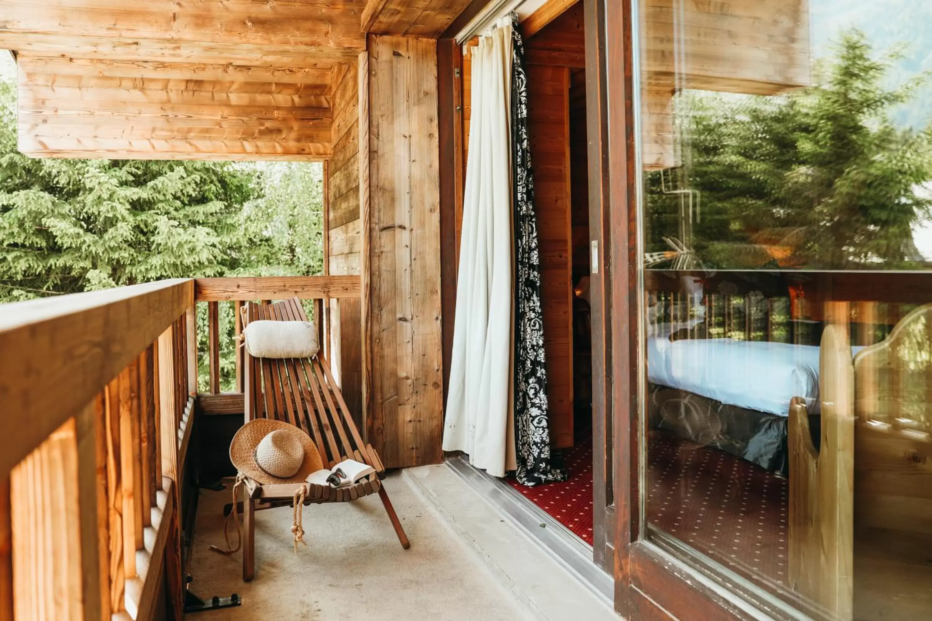 Balcony/Terrace in Les Grands Montets Hotel & Spa