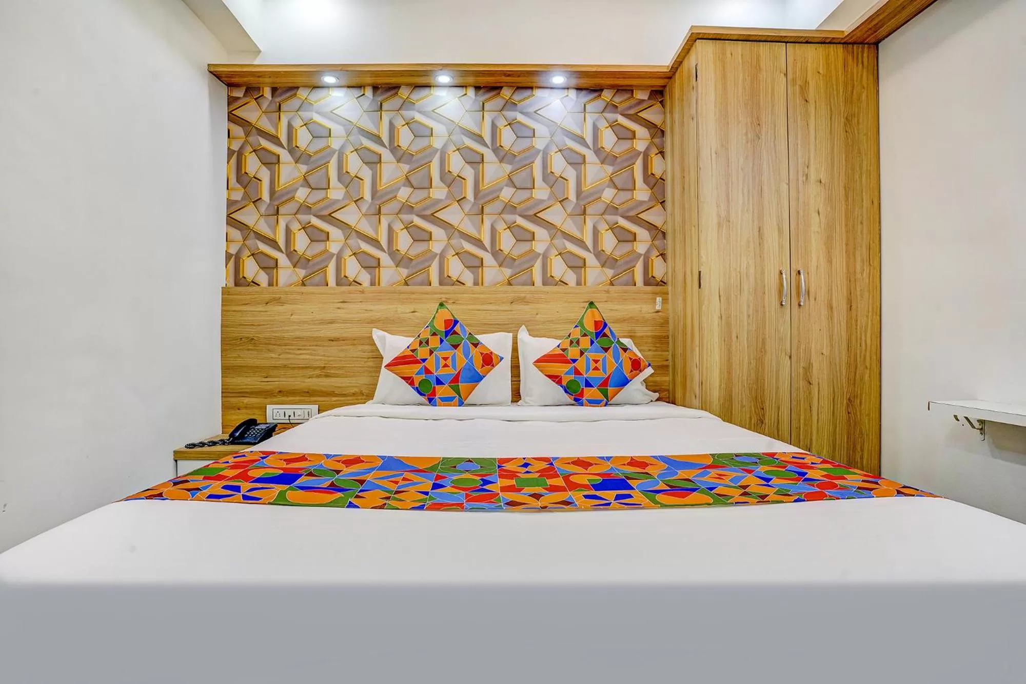 Bed in FabHotel Galaxy Stay - Nr Morya Hospital