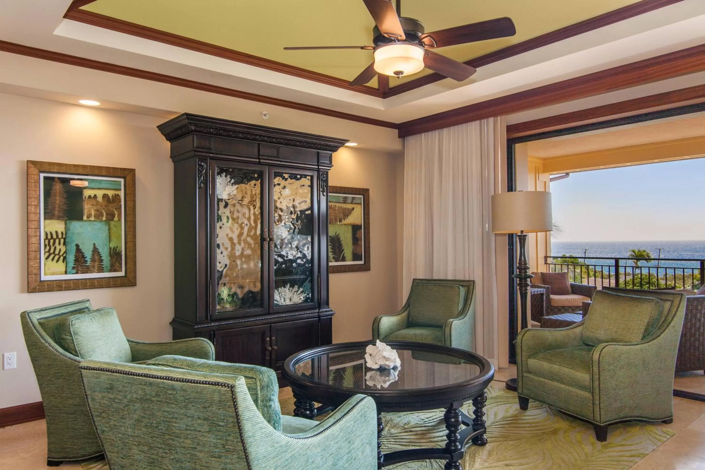 Living room in Koloa Landing Resort at Po'ipu, Autograph Collection