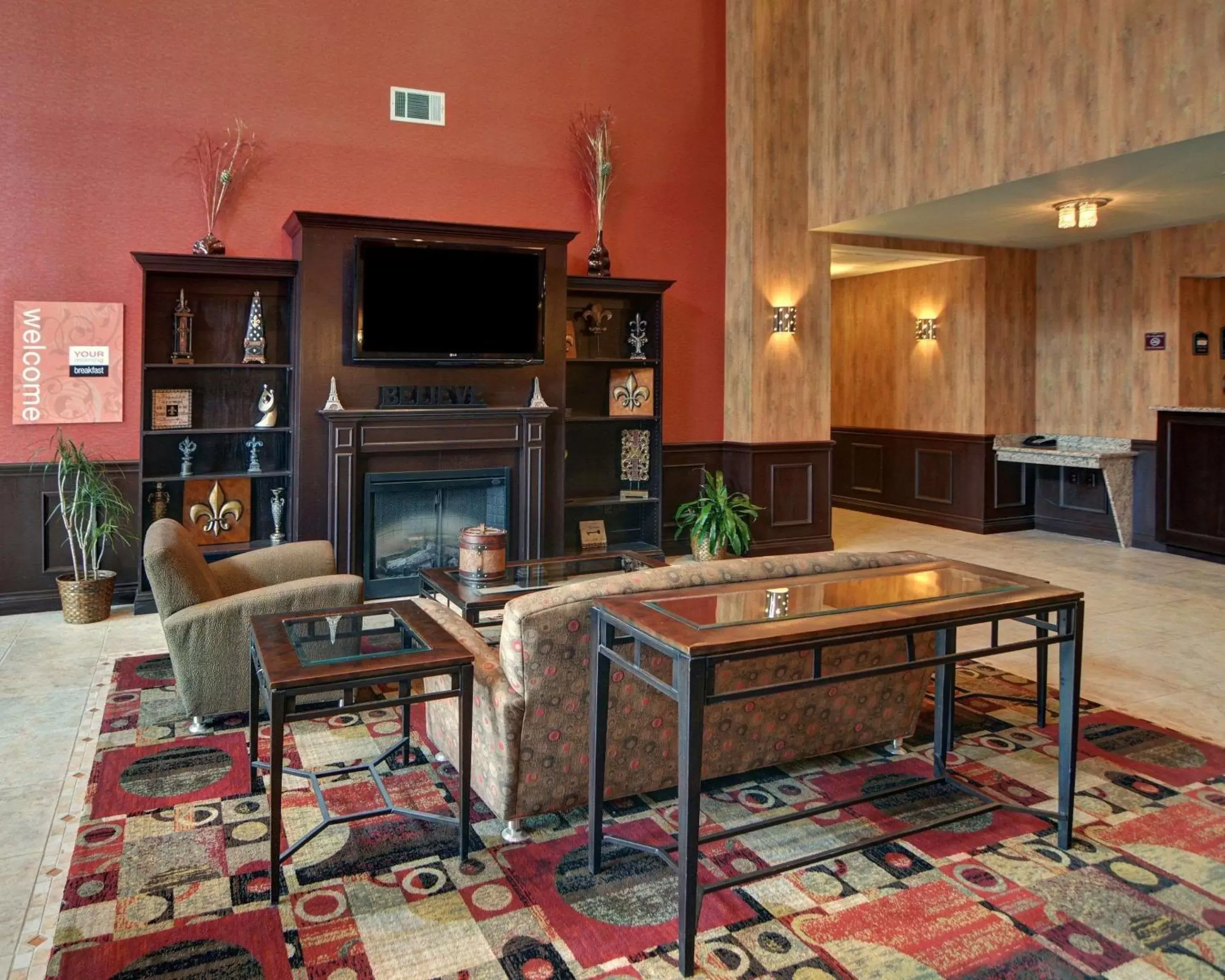 Lobby or reception, TV/Entertainment Center in Comfort Inn & Suites Near Lake Lewisville