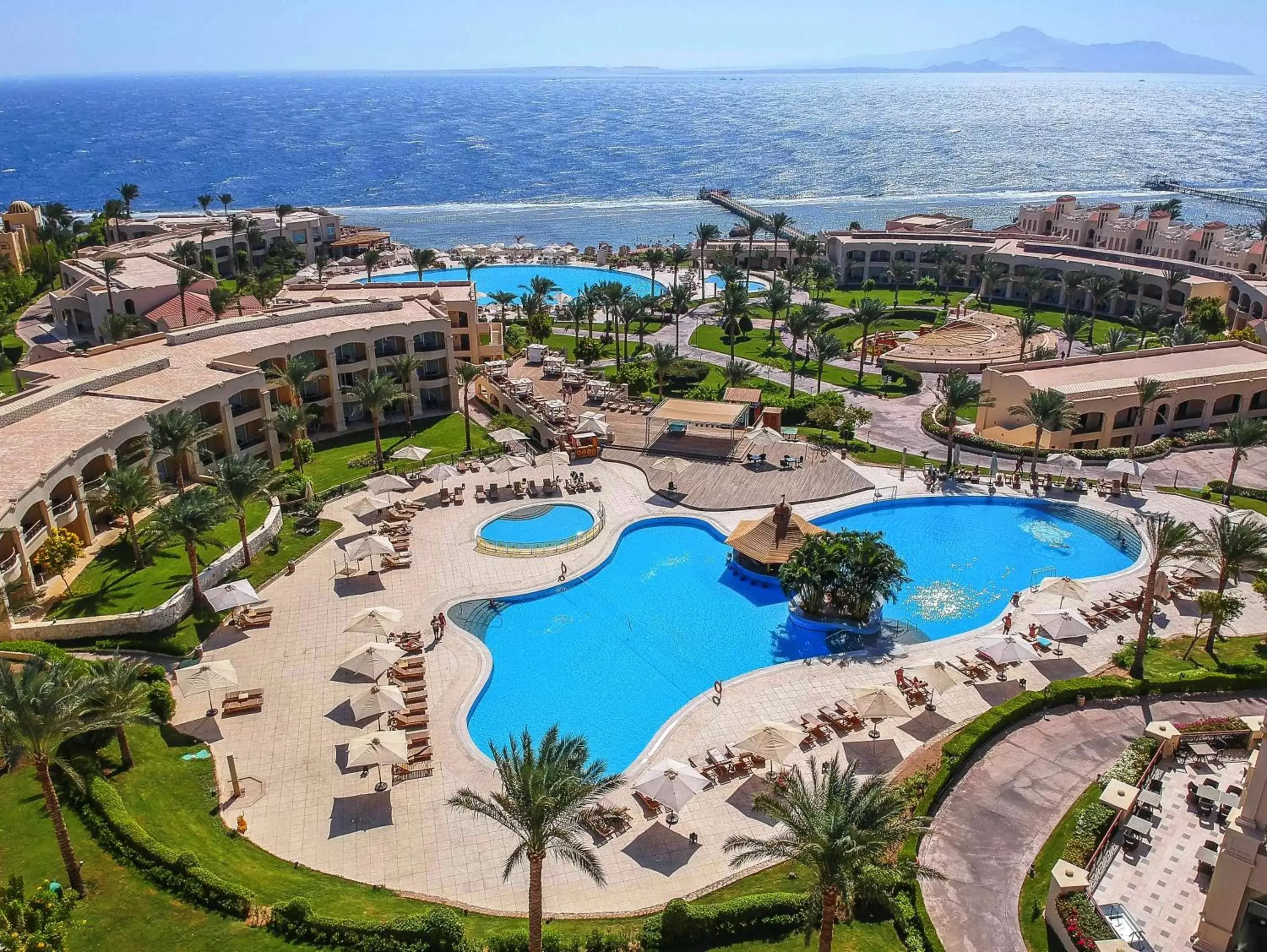 Bird's eye view, Pool View in Cleopatra Luxury Resort Sharm El Sheikh