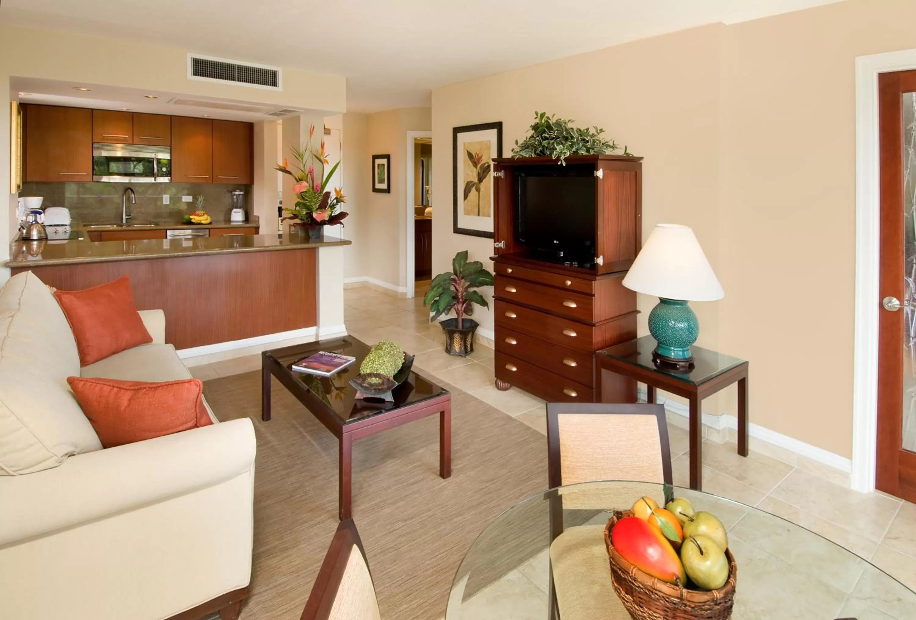 Living room in Aston Maui Kaanapali Villas
