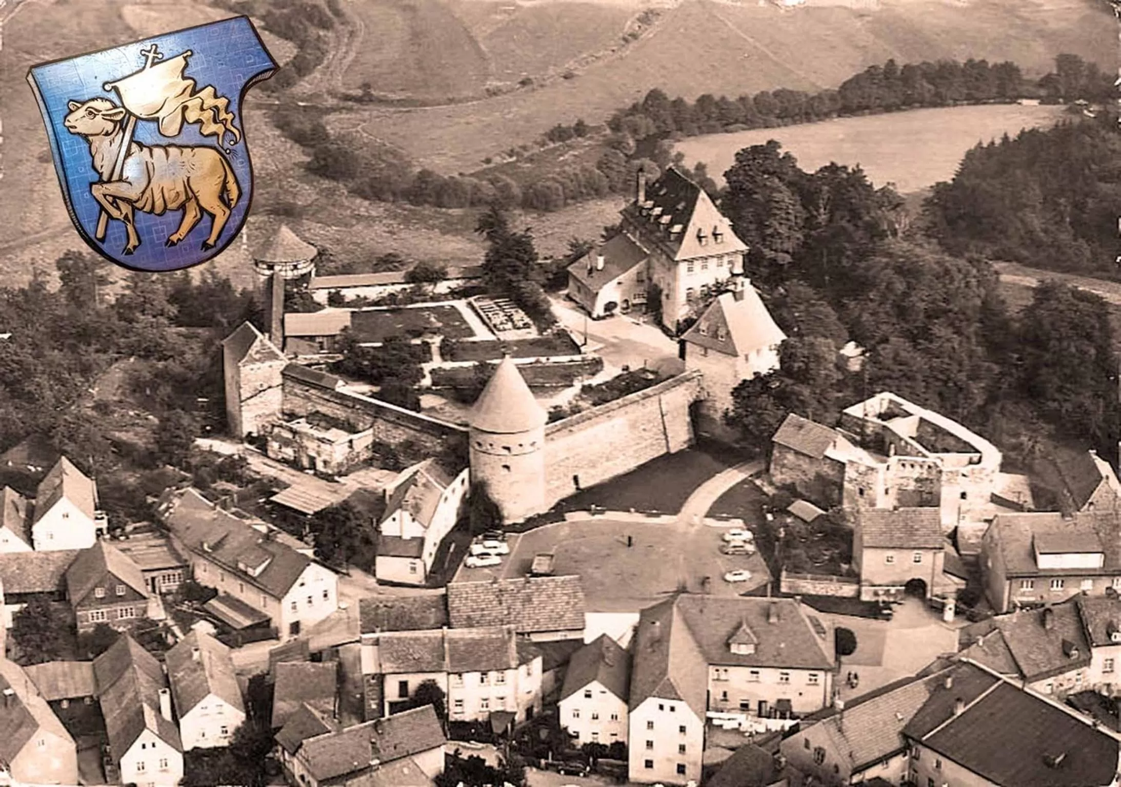 Bird's eye view, Bird's-eye View in Hotel Gasthof Zum weissen Lamm