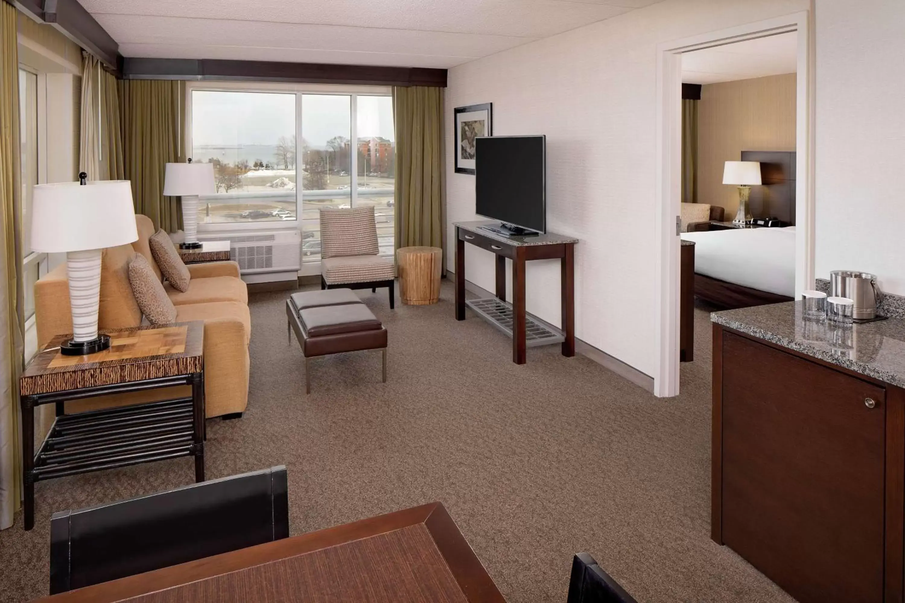 Living room, Seating Area in DoubleTree by Hilton Hotel Boston Bayside