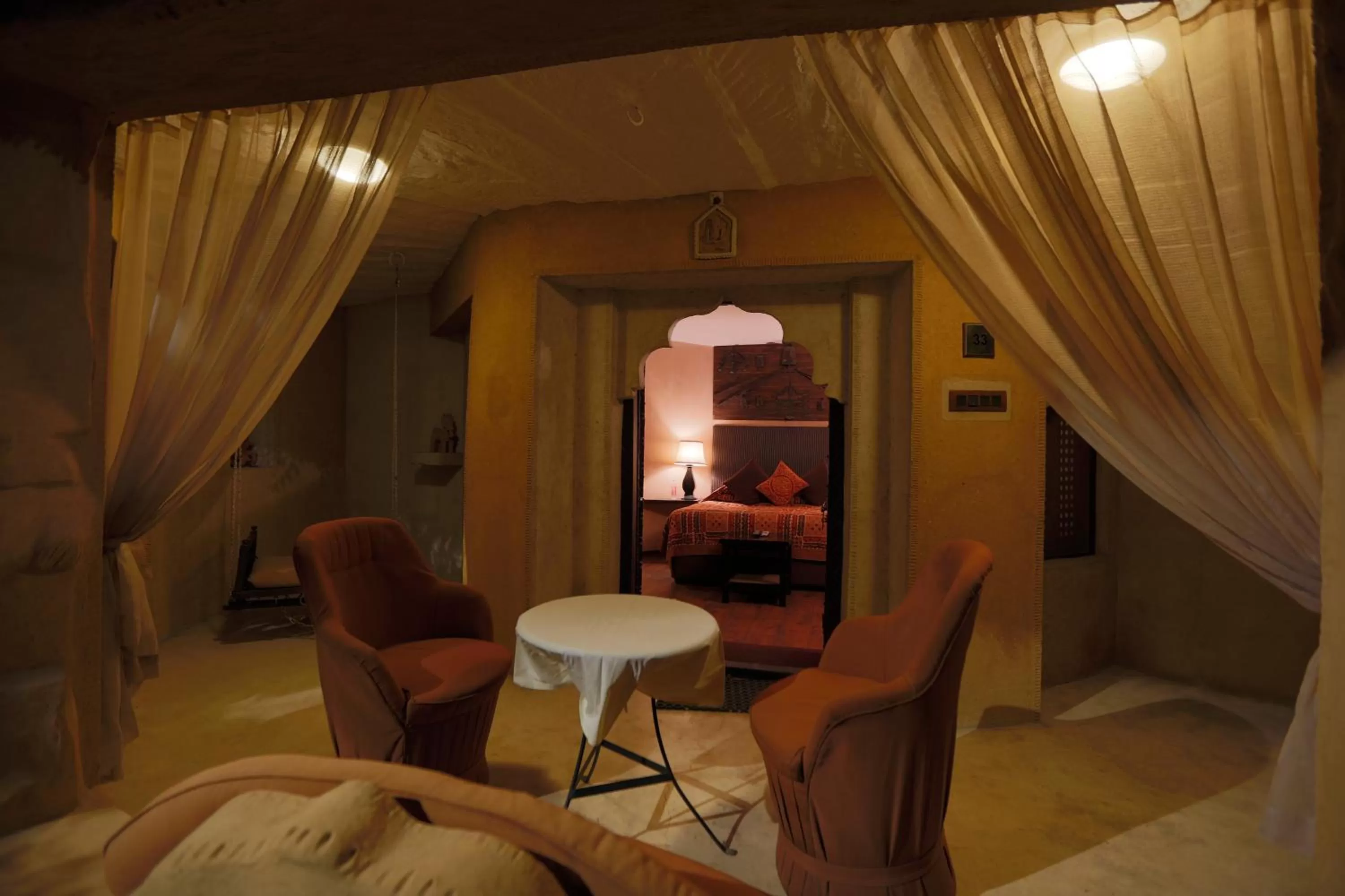 Seating area in Ajit Bhawan - A Palace Resort