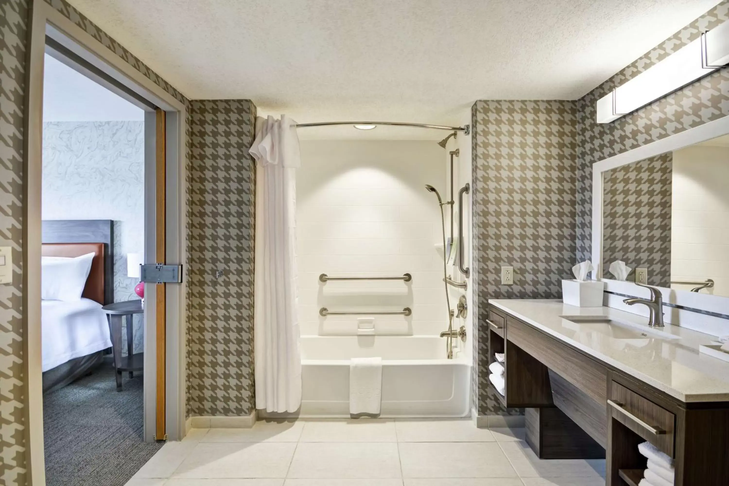 Bathroom in Home2 Suites By Hilton Portland Airport