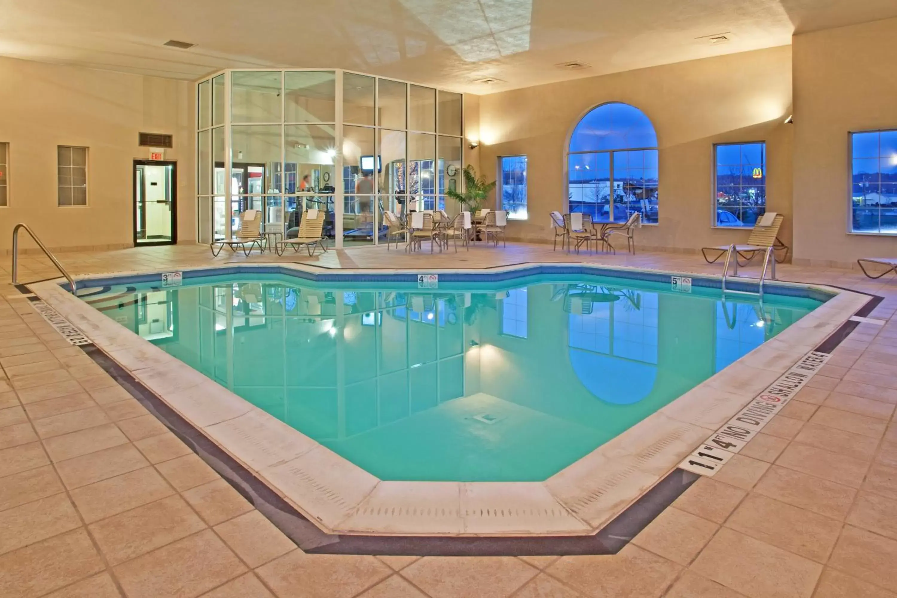 Swimming pool in Holiday Inn Express Pittsburgh-Bridgeville, an IHG Hotel