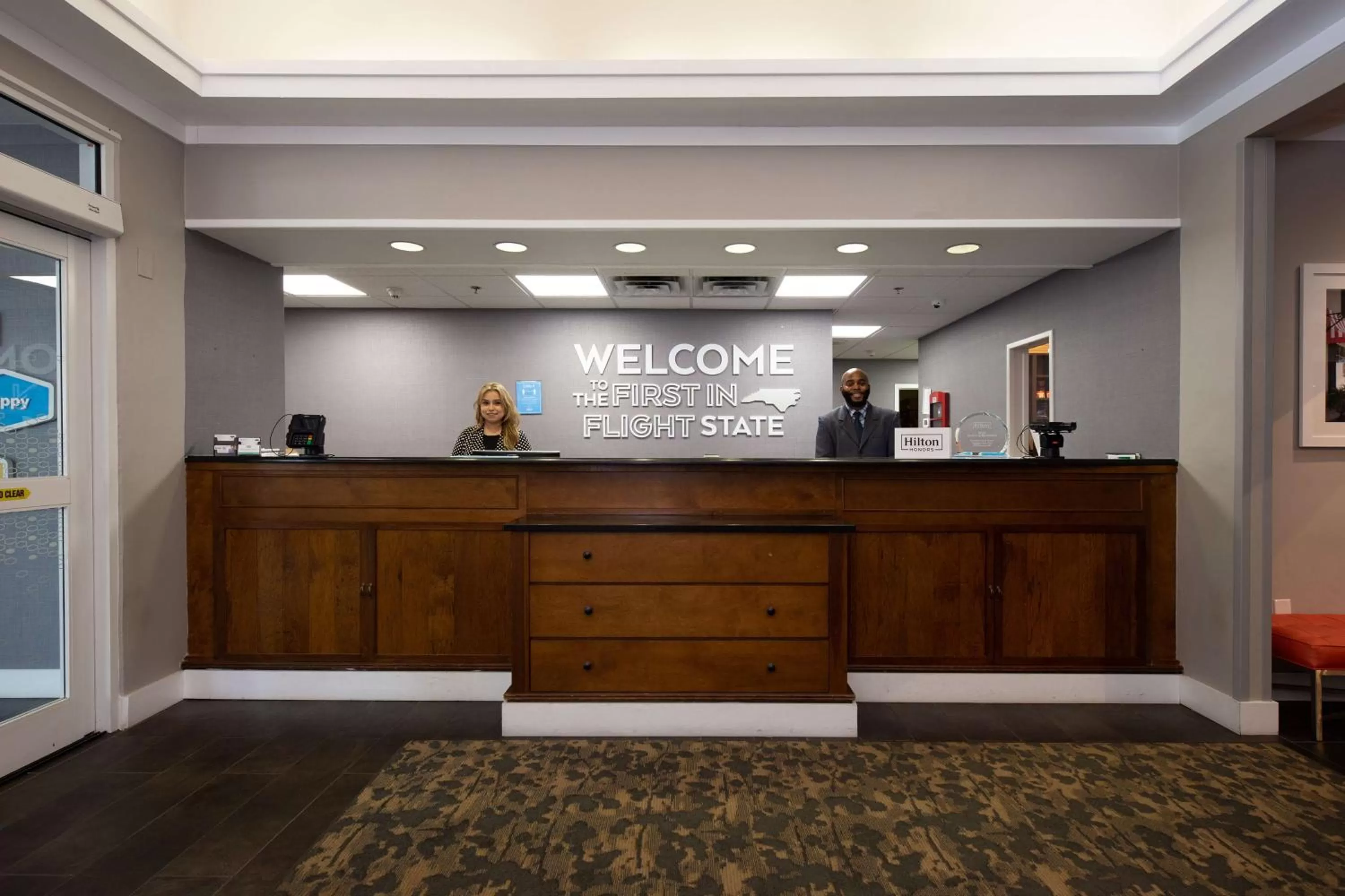 Lobby or reception in Hampton Inn & Suites Raleigh Cary Lenovo Center
