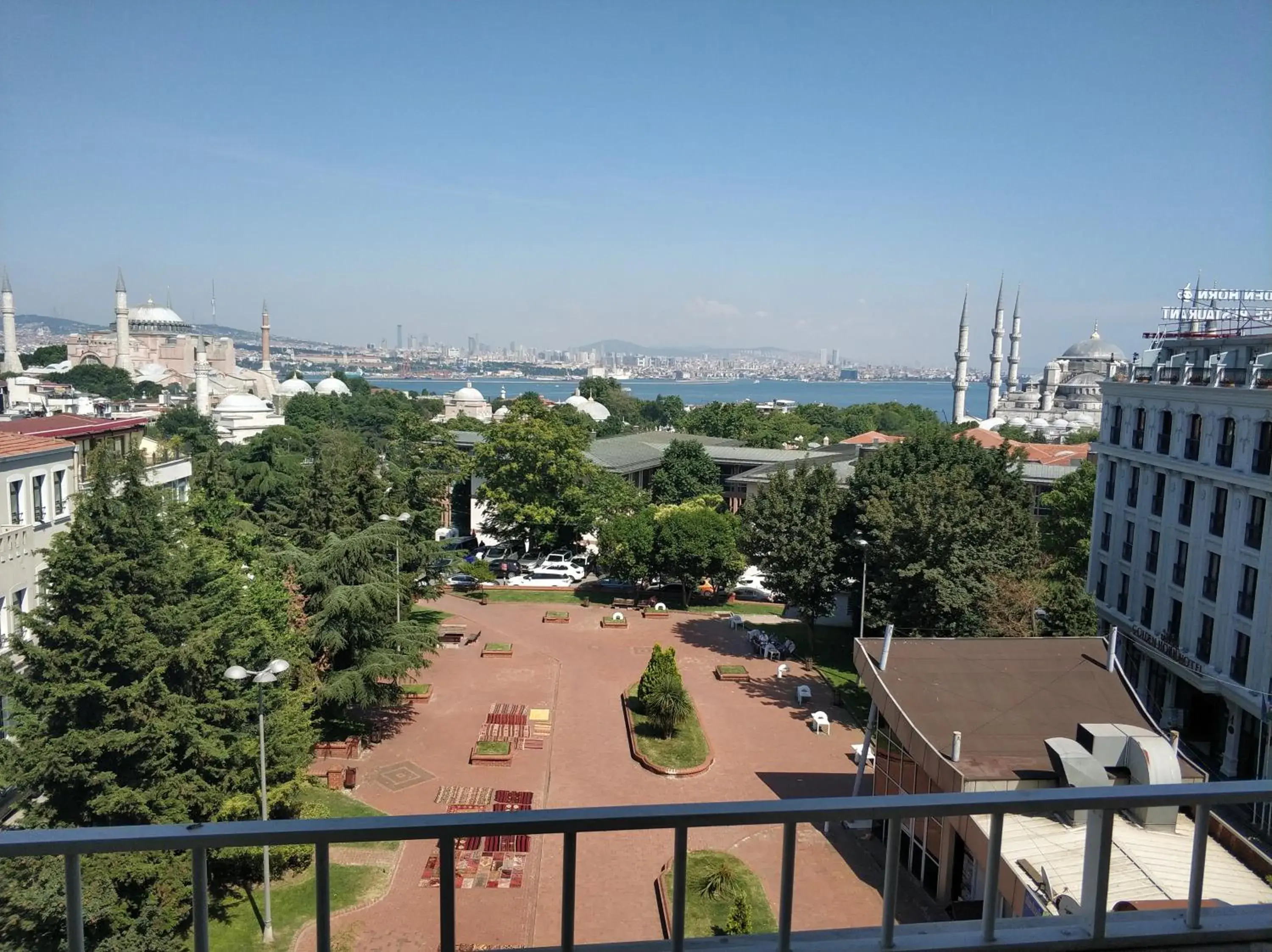 Garden view in Hali Hotel