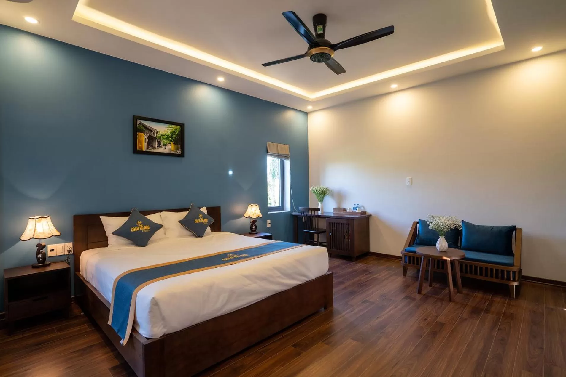 Bed in Coco Island Villa