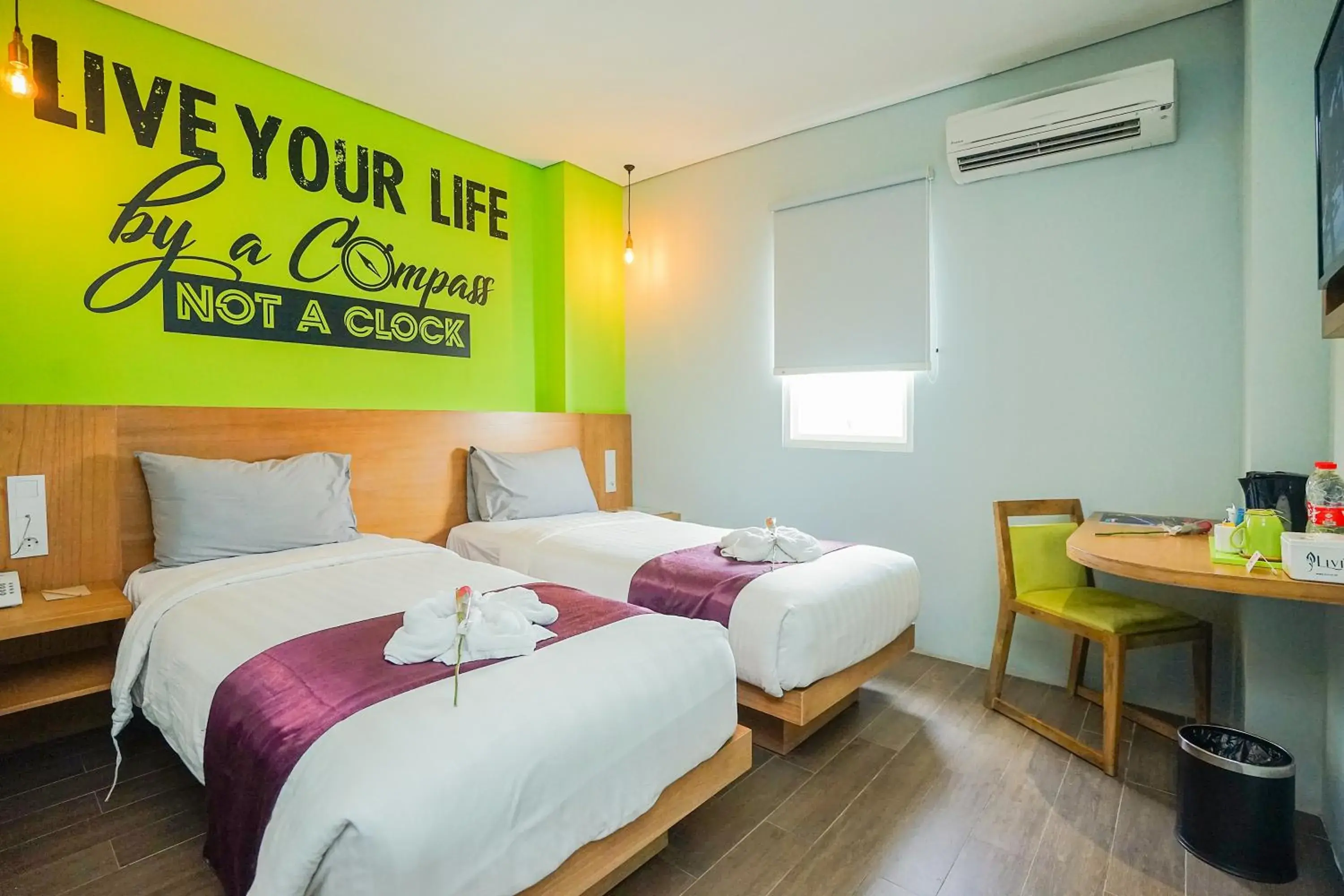 Bed in Radja Art and Boutique Hotel Simpang Lima