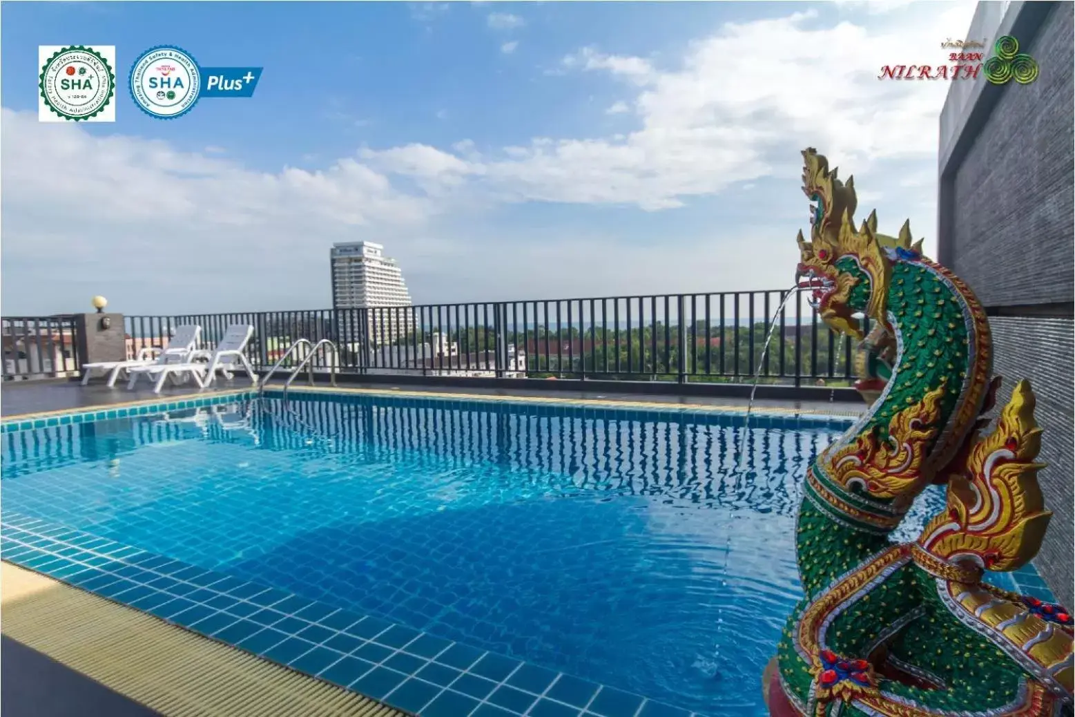 Swimming Pool in Baan Nilrath Hotel - SHA Extra Plus