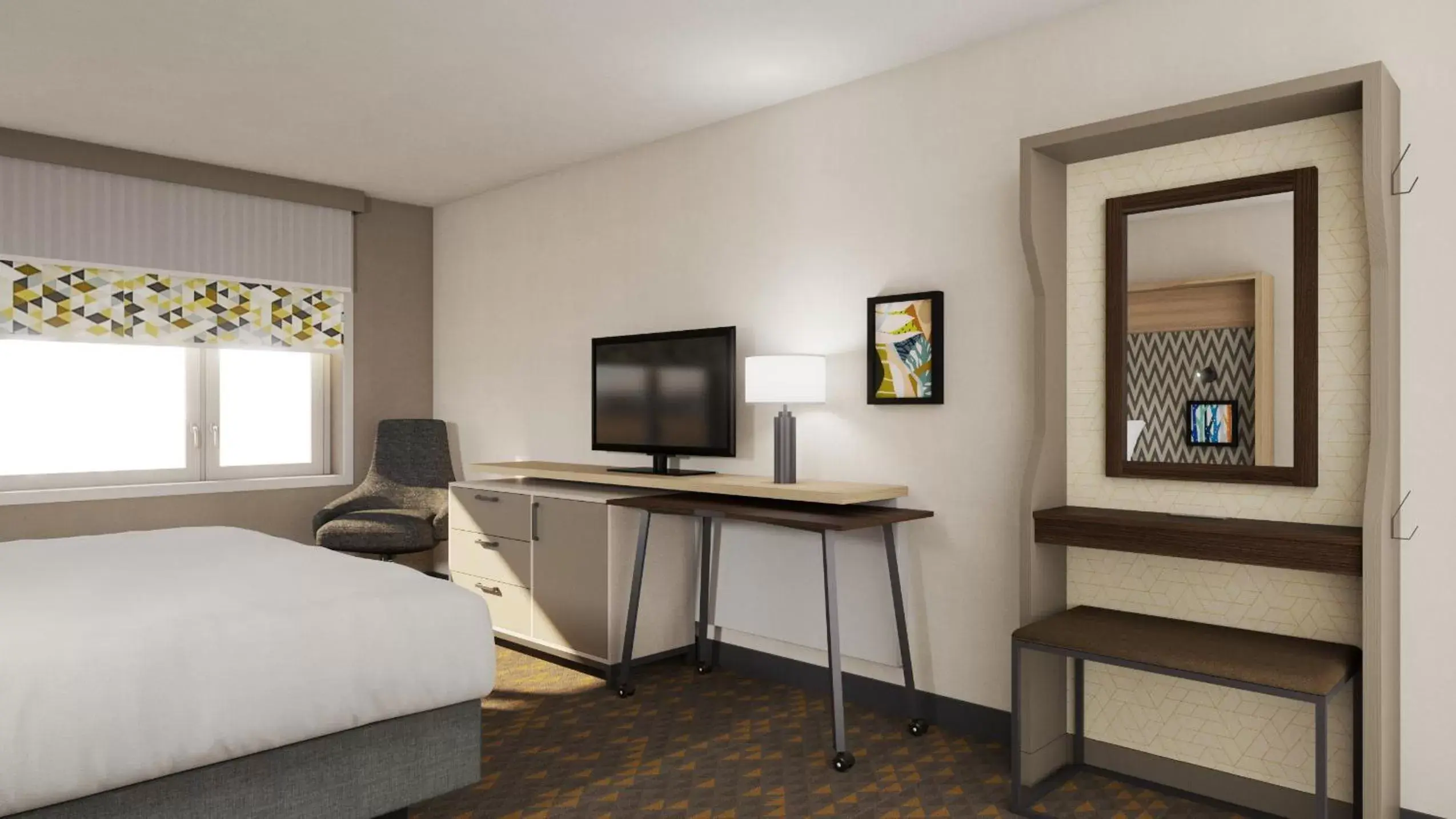 Photo of the whole room, TV/Entertainment Center in Holiday Inn Chicago Midway Airport S, an IHG hotel