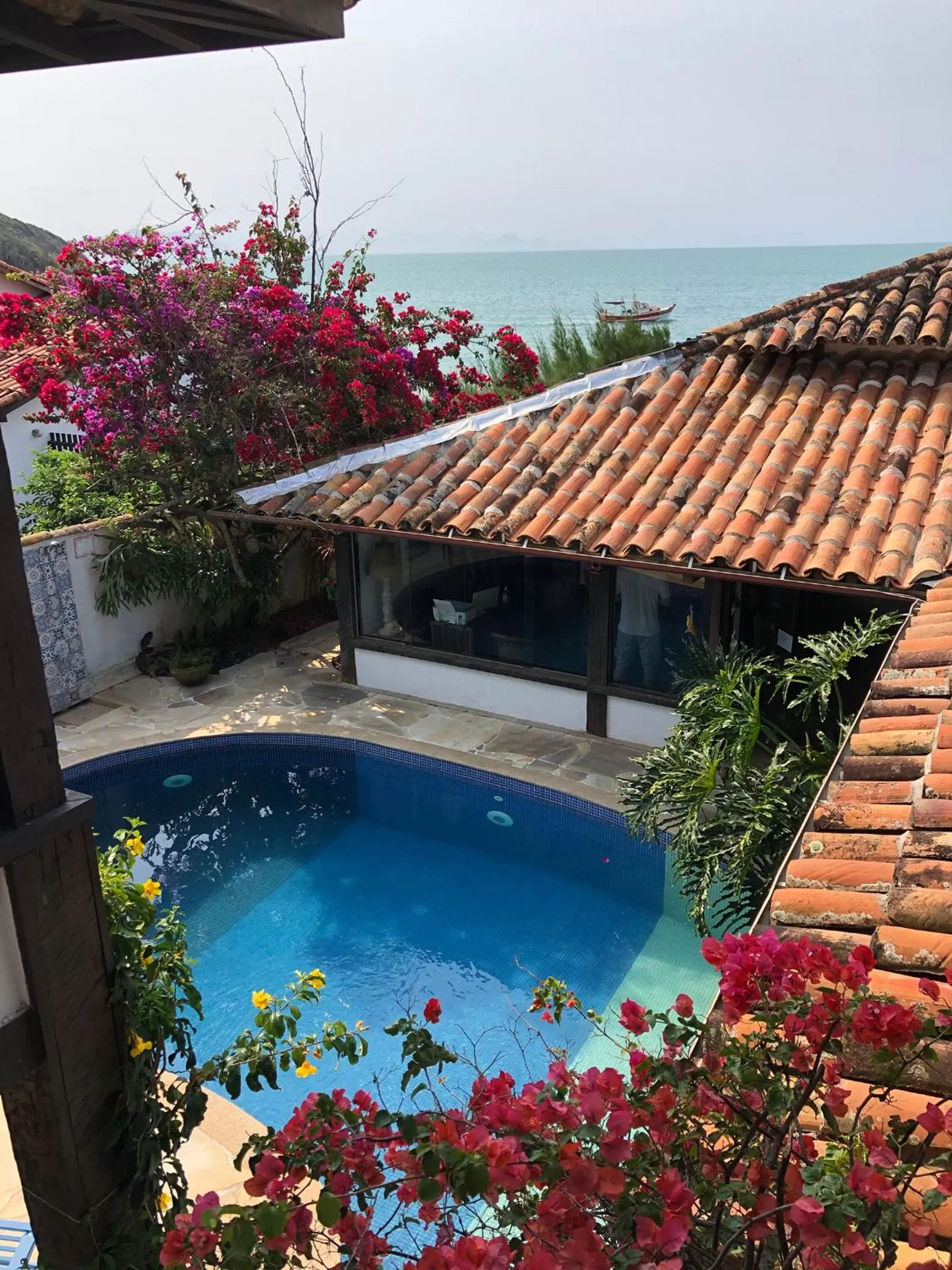 Pool view in Vila Bela-Emília