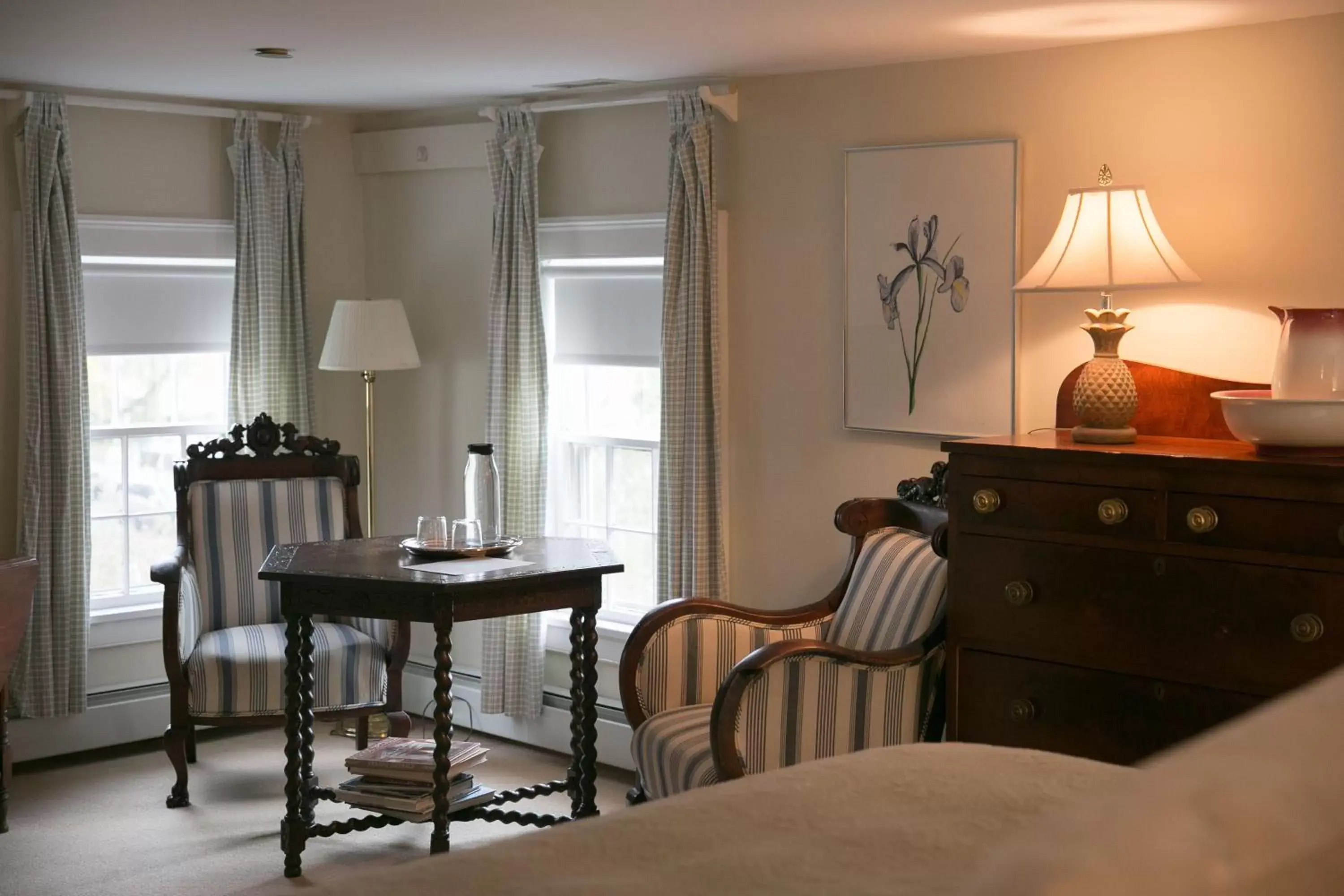 Decorative detail, Seating Area in Bridgehampton Inn