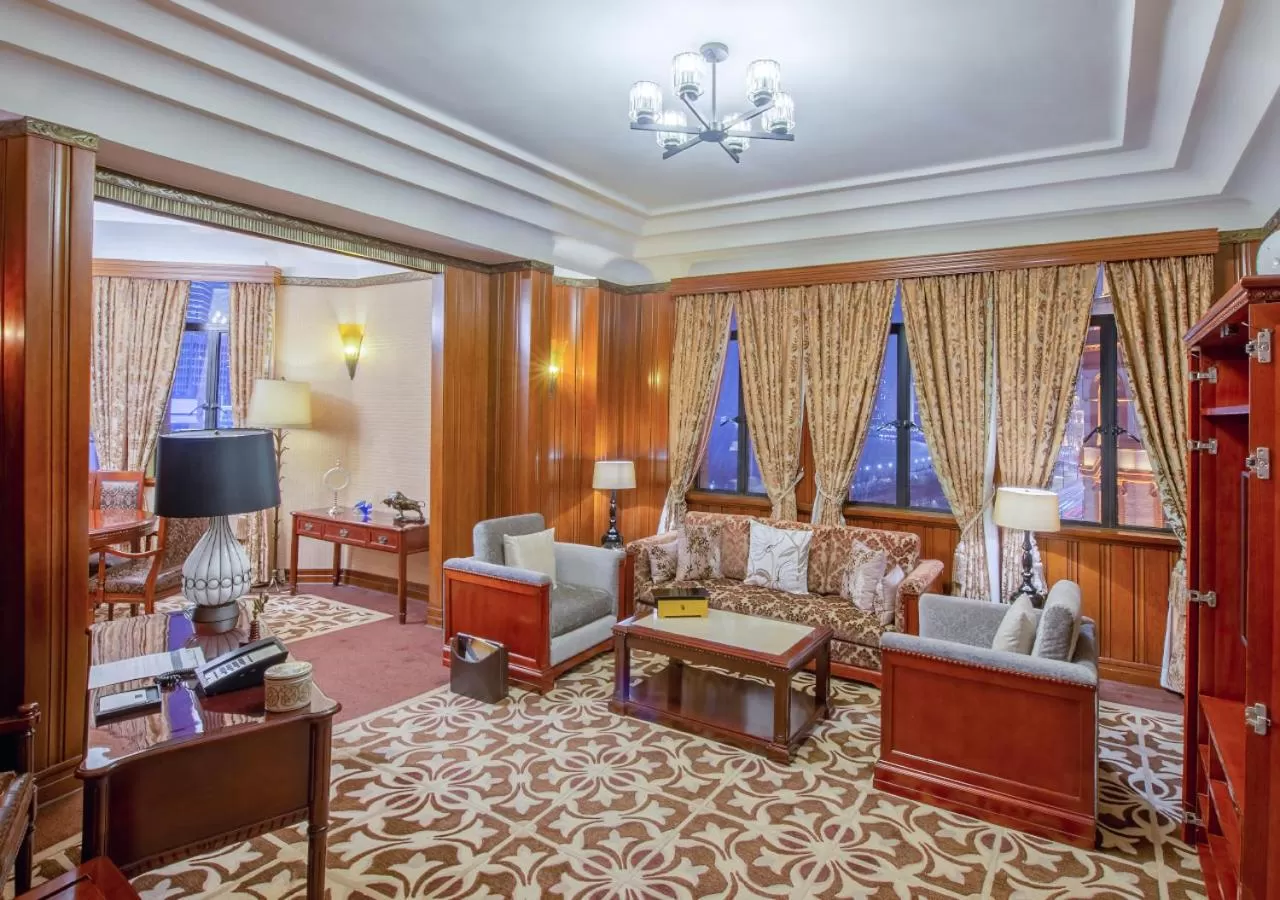 Living room in Fairmont Peace Hotel on the Bund