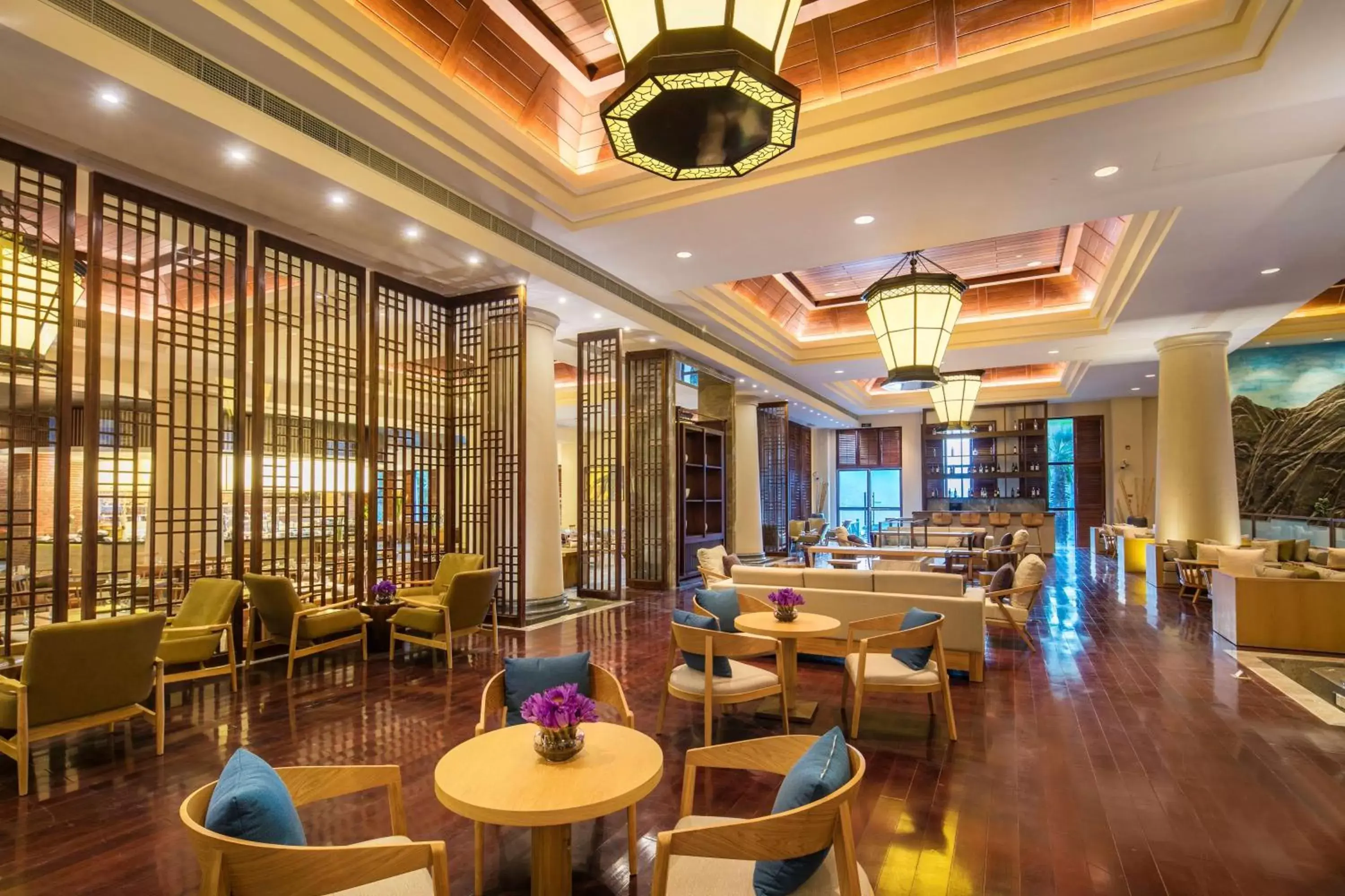 Lobby or reception, Restaurant/Places to Eat in Hilton Sanqingshan Resort