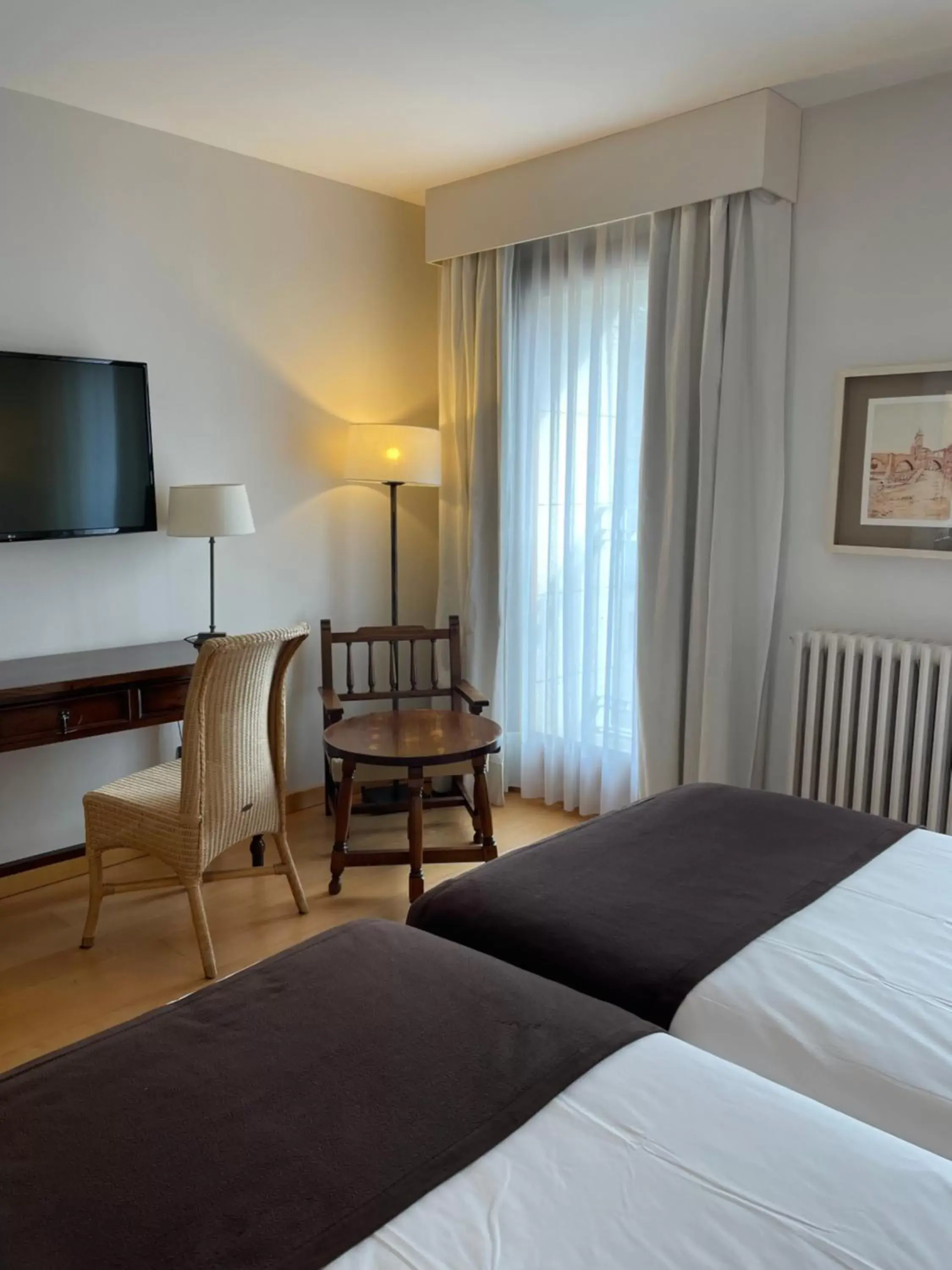 Bed, Seating Area in Parador de Puebla de Sanabria