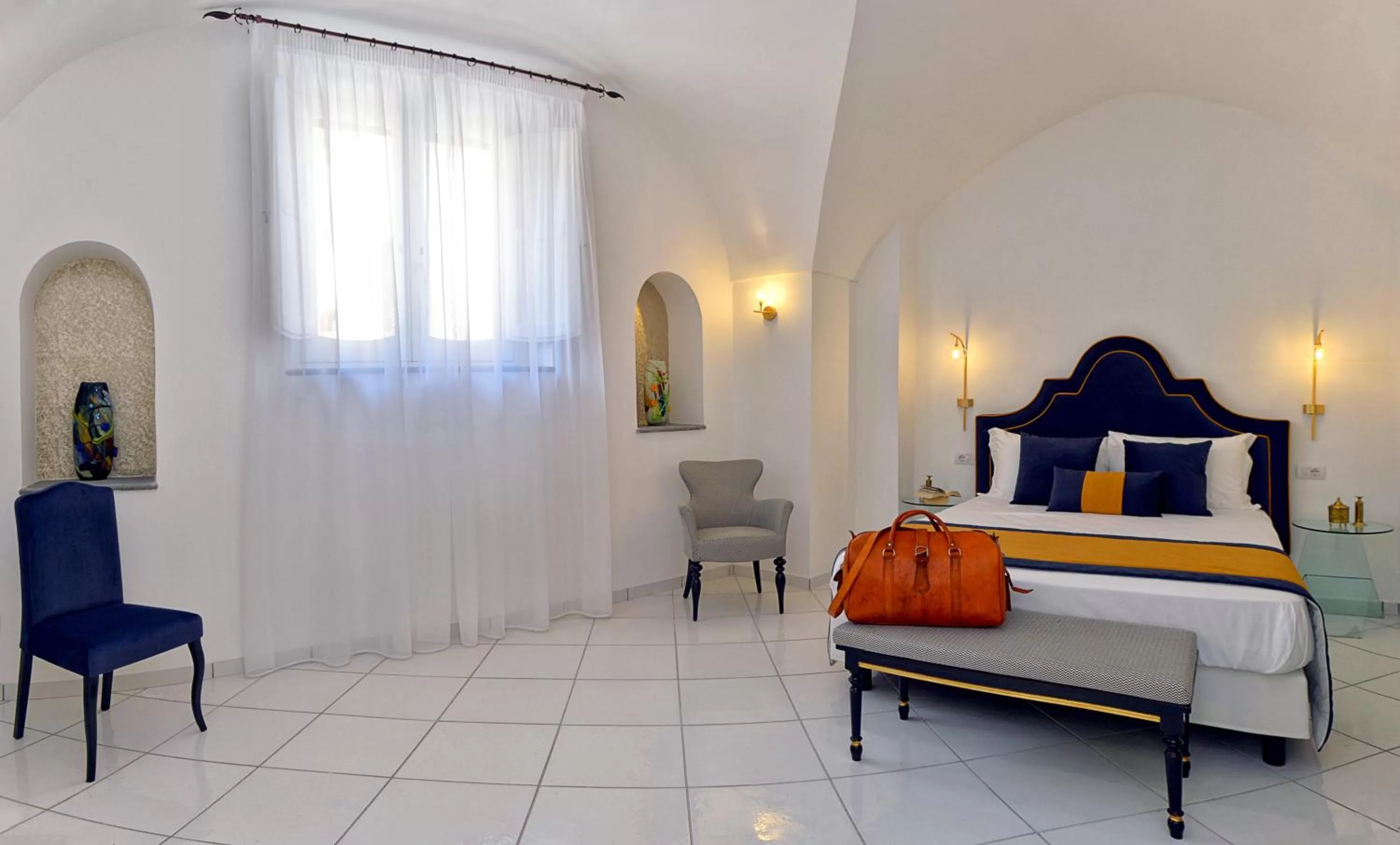 Shower, Bed in Amalfi Resort