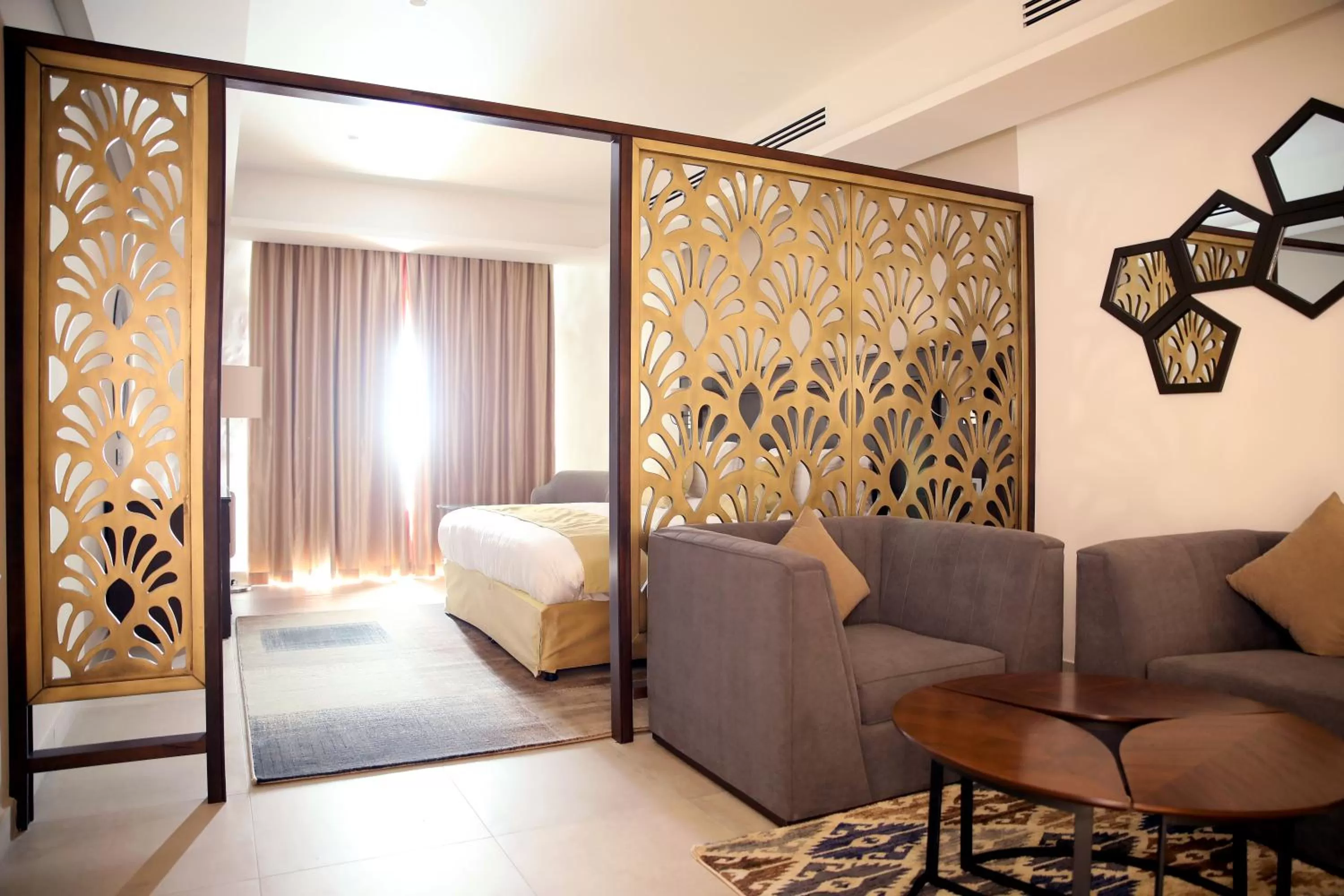 Bed in Downtown Hotel Apartments