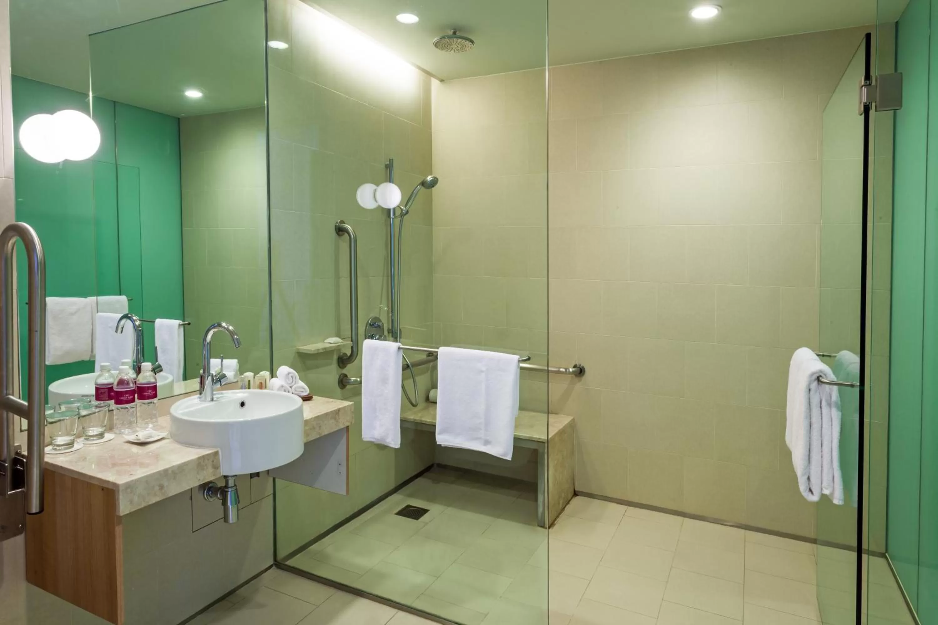 Bathroom in Crowne Plaza Changi Airport by IHG