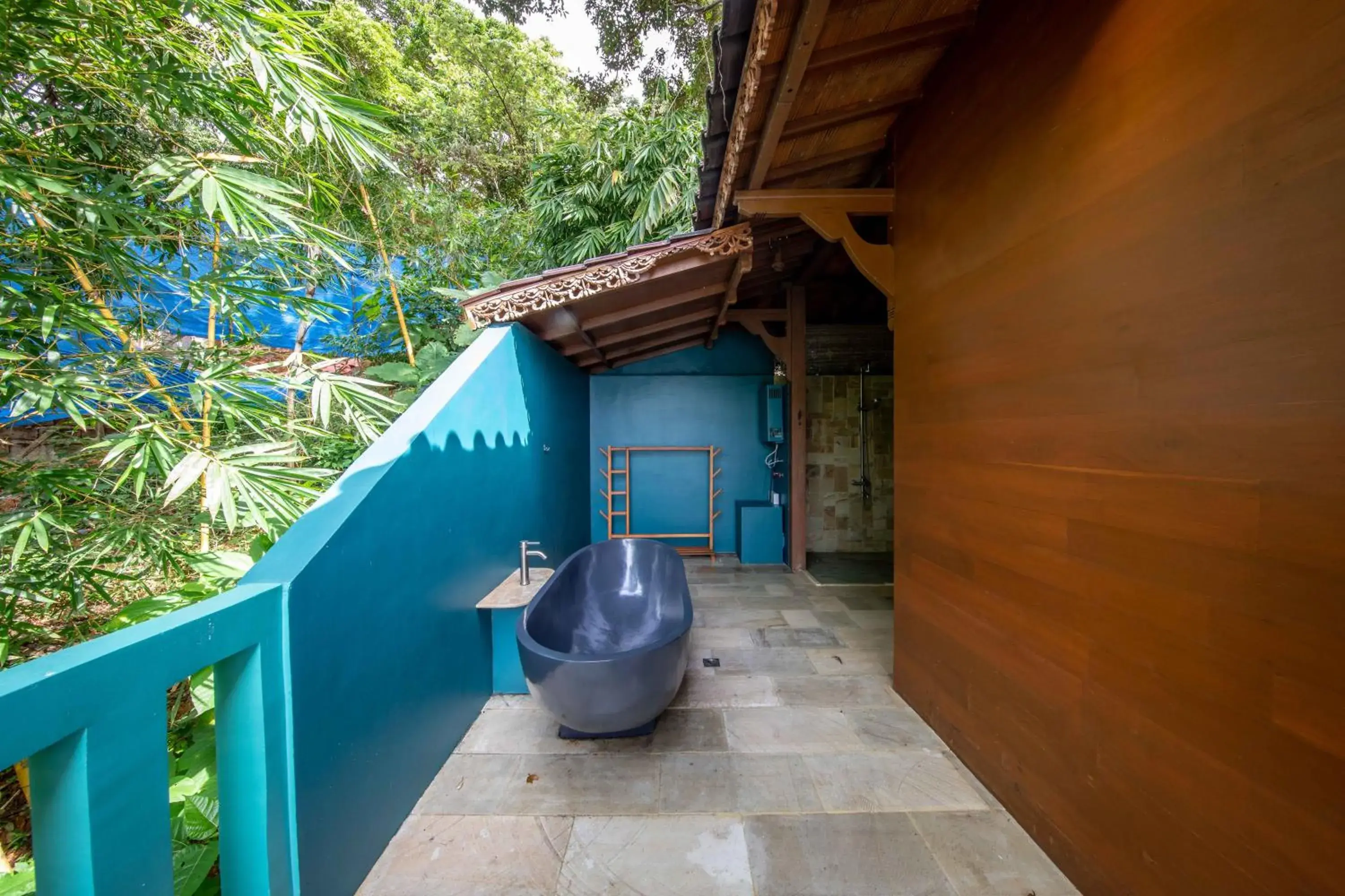 Bathroom, Balcony/Terrace in Karuna El Nido Villas