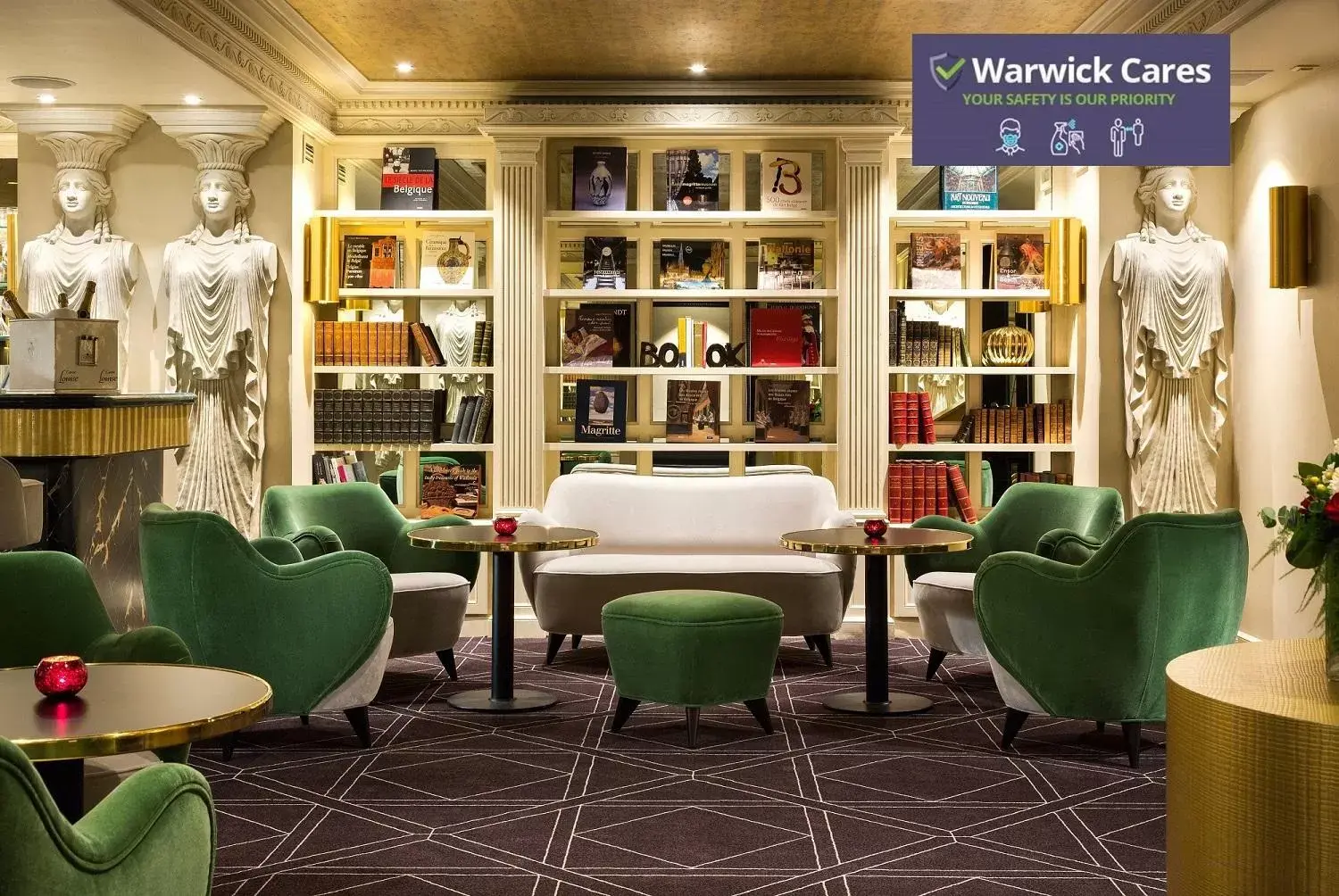 Library in Hotel Barsey by Warwick