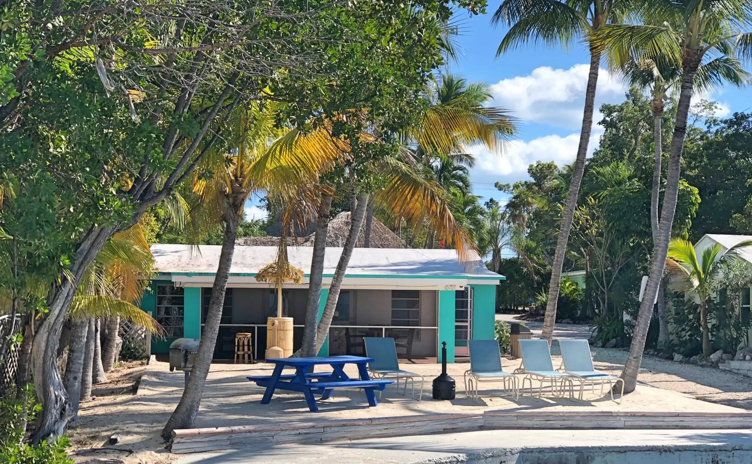 Patio in The Pelican Key Largo Cottages