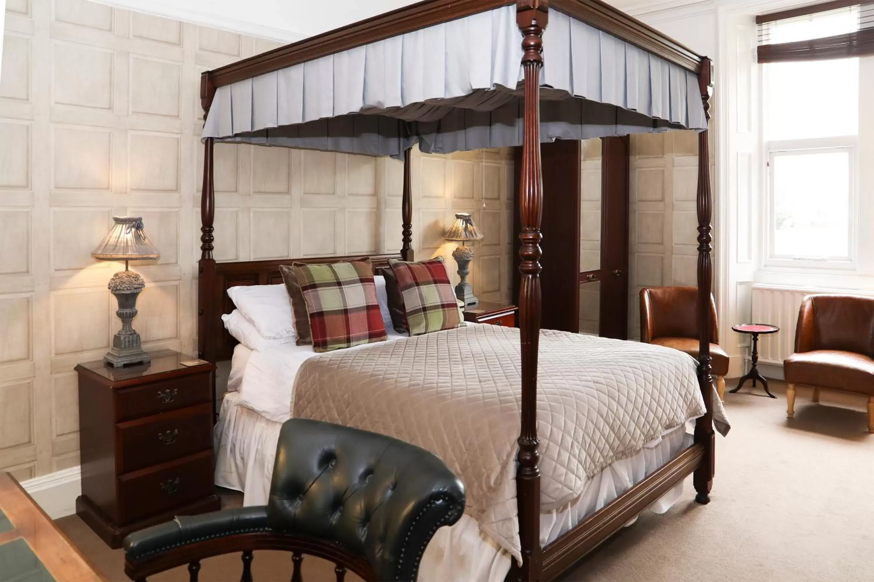 Bed in Rosehill House Hotel