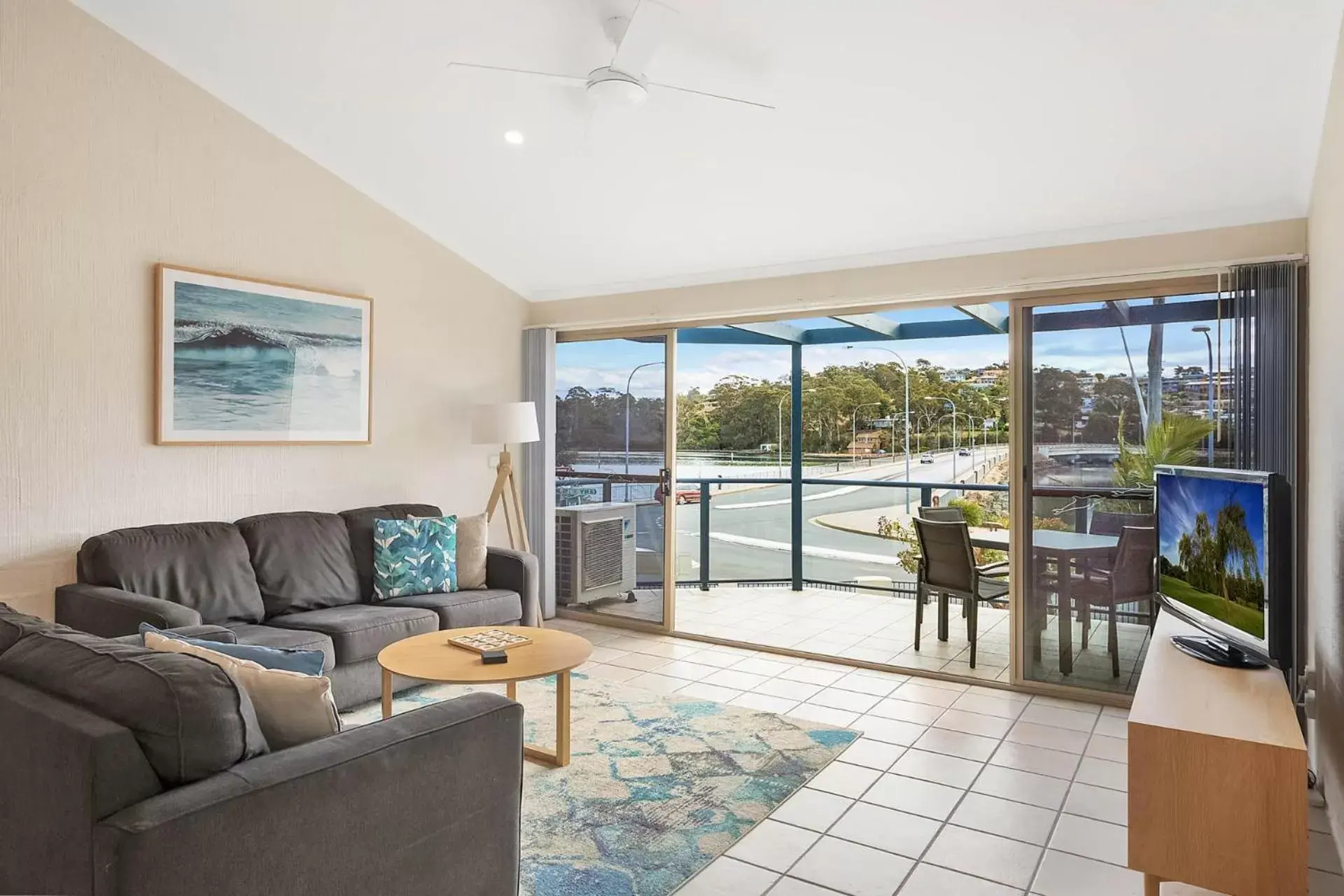 Living room, Seating Area in Sails Luxury Apartments Merimbula