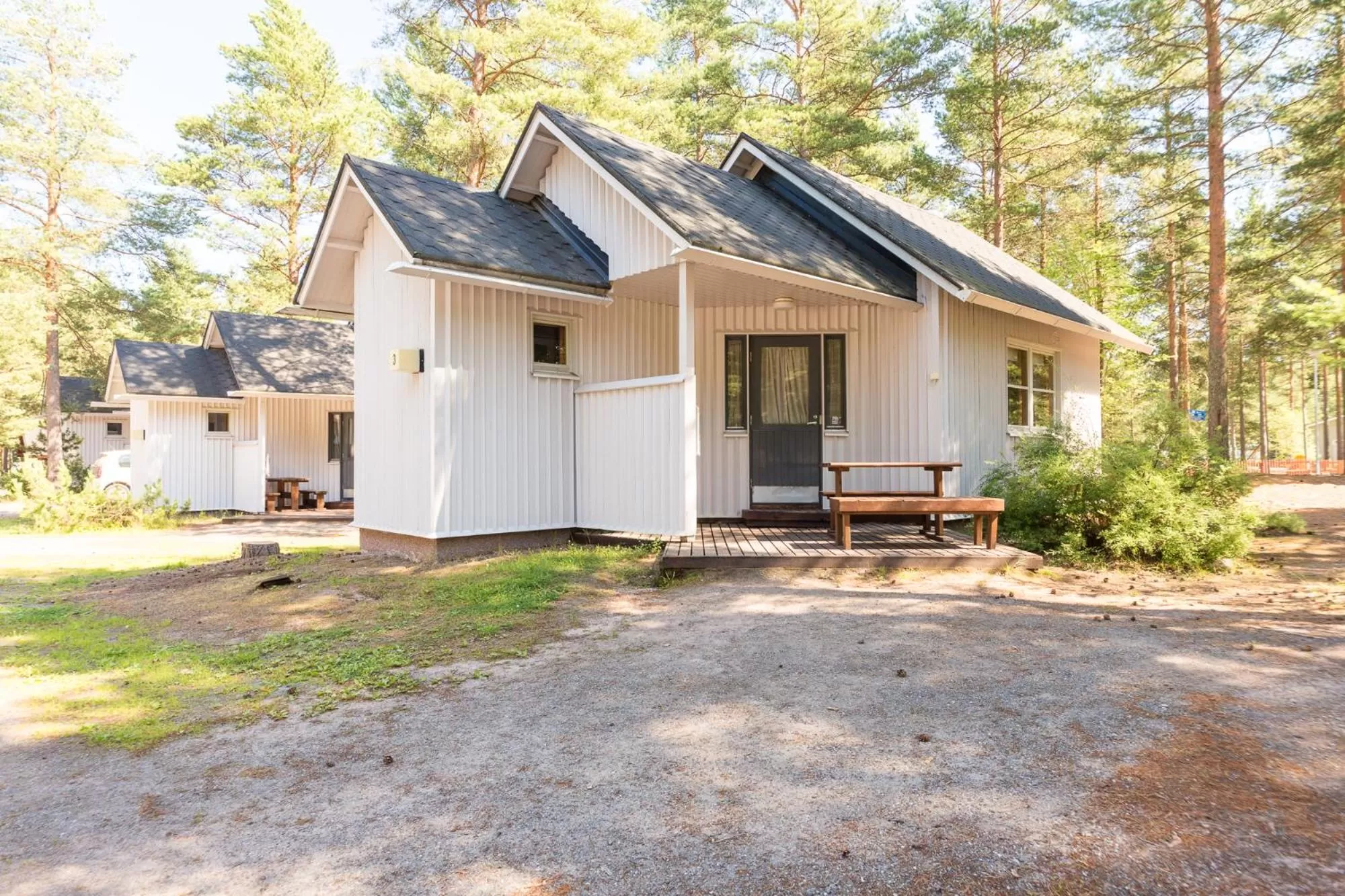 Patio in Yyteri Holiday Cottages