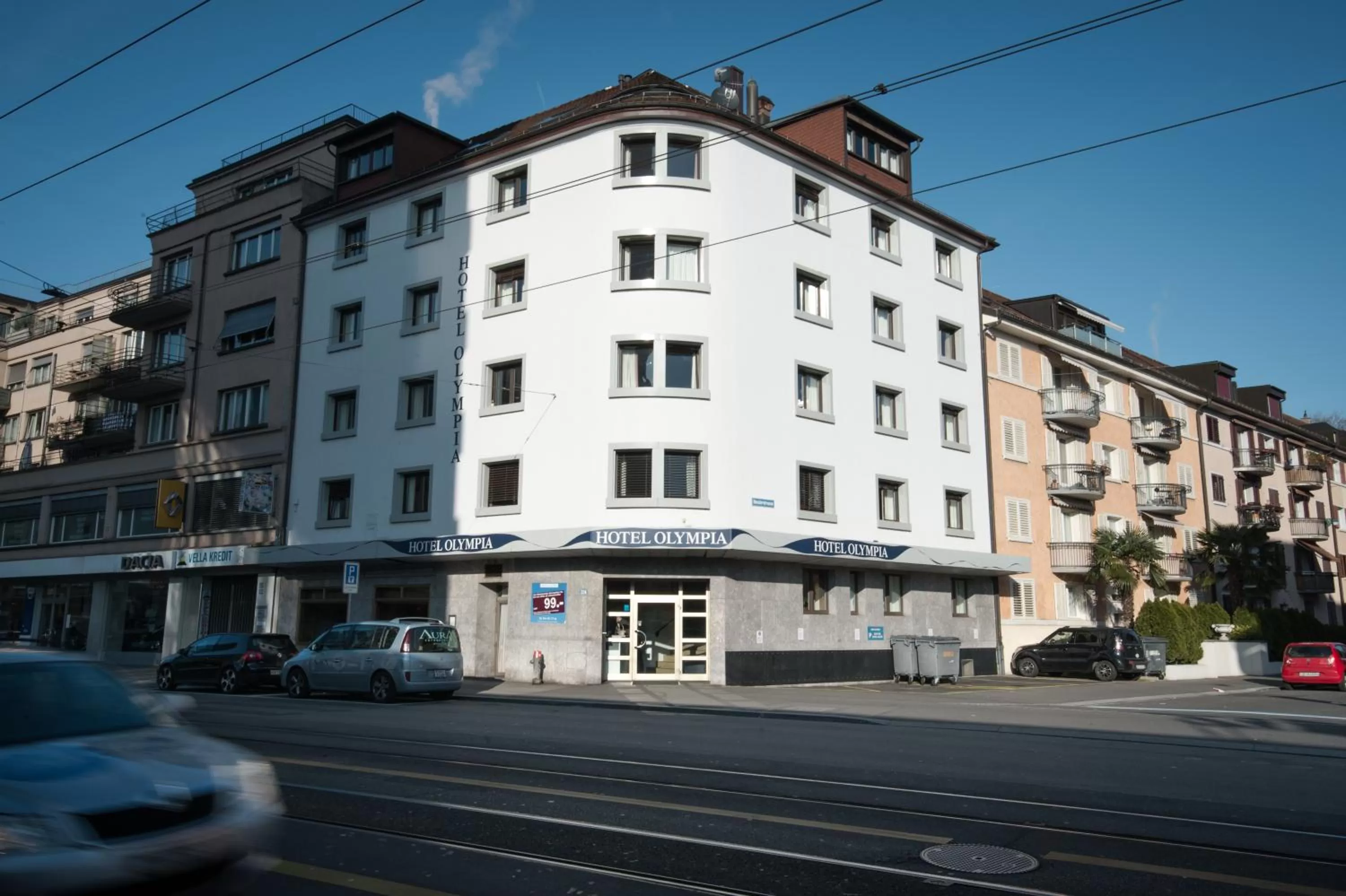 Property building in Olympia Hotel Zurich