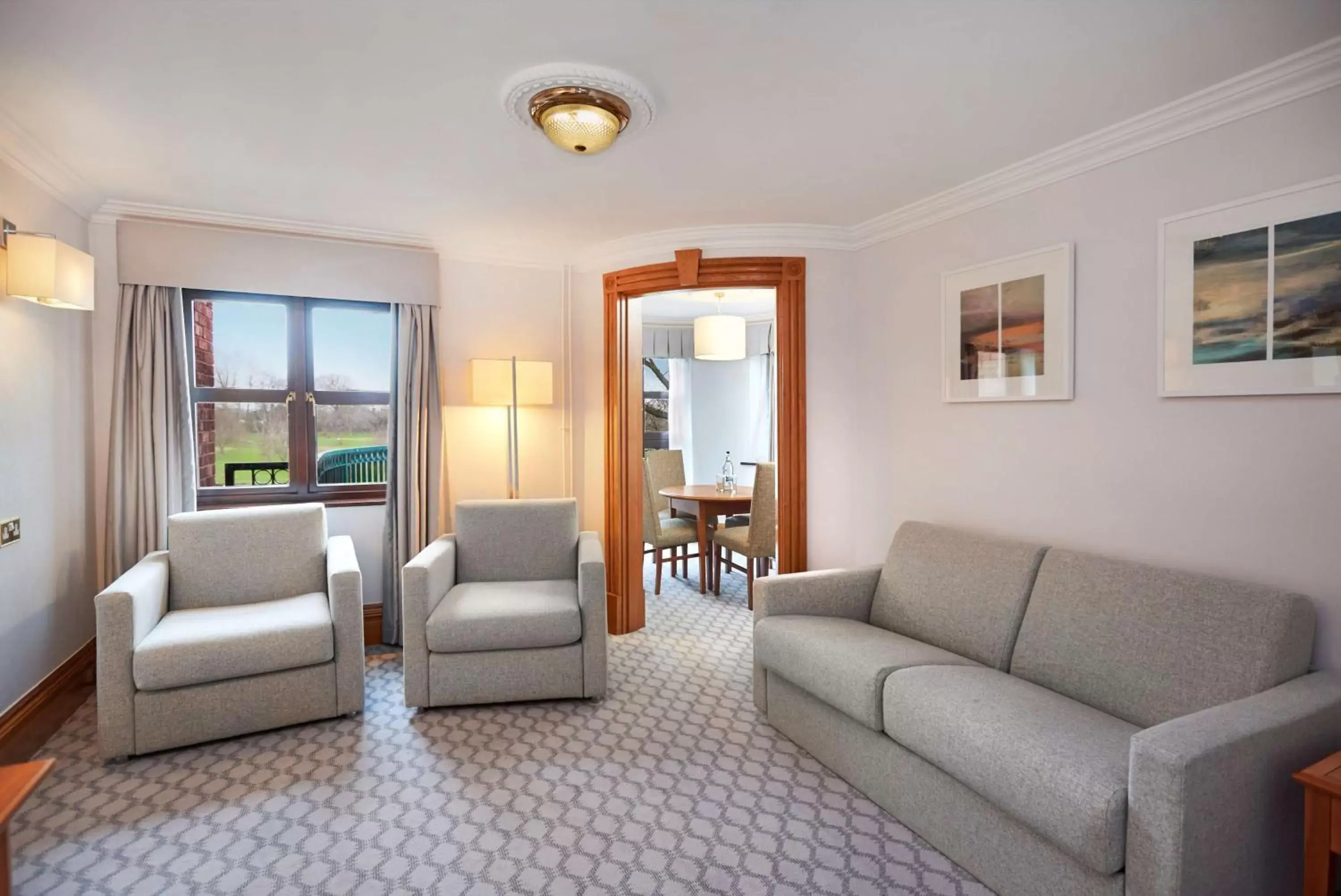 Living room, Seating Area in Hilton Puckrup Hall, Tewkesbury