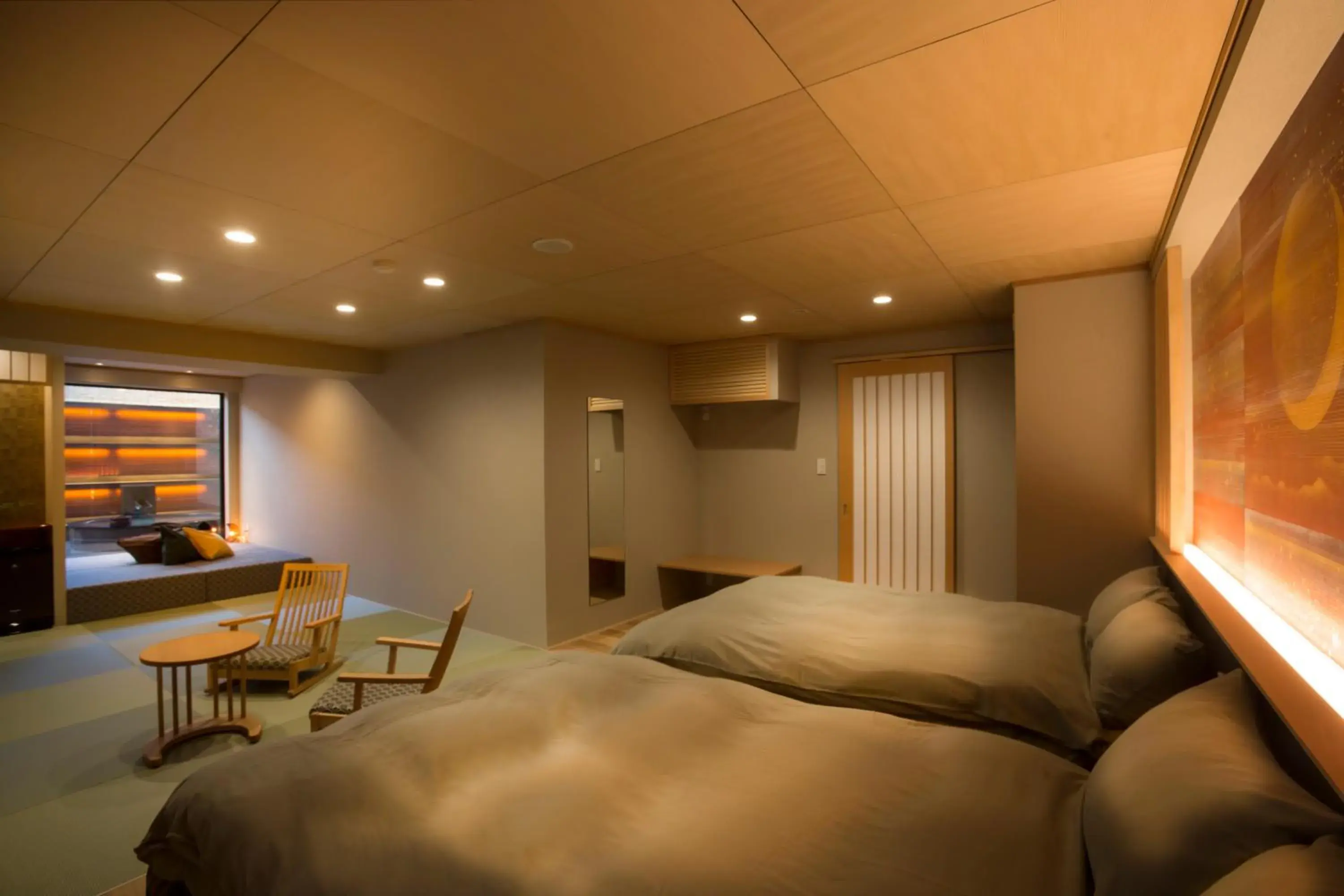 Photo of the whole room, Bed in Shibu Onsen Sakaeya