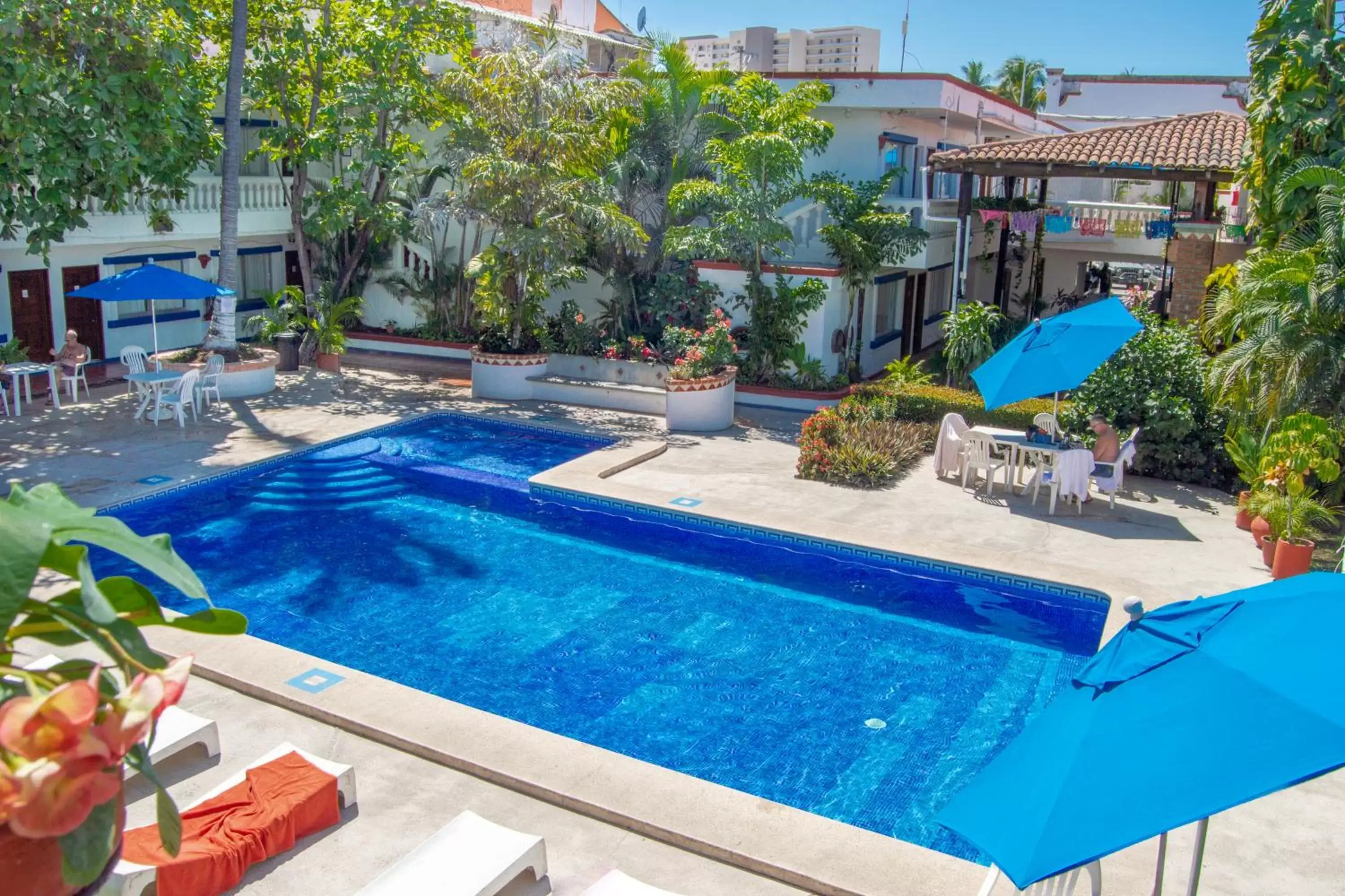 Balcony/Terrace, Swimming Pool in Hotel Hacienda Vallarta - Playa Las Glorias